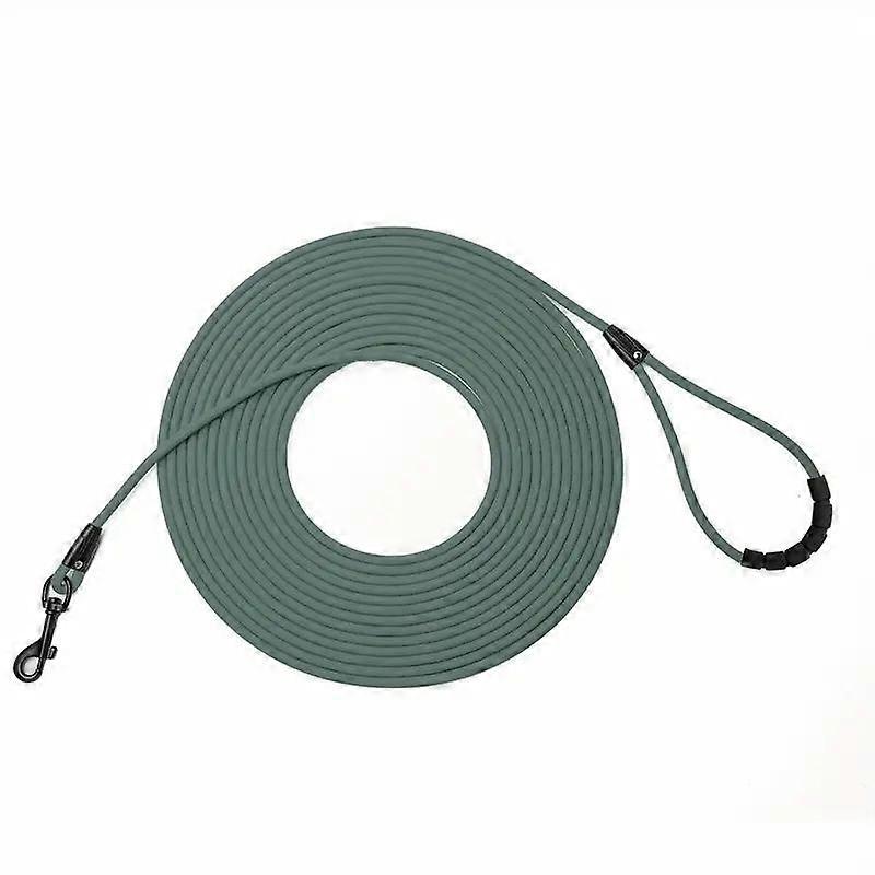 Laisse ronde et imperméable de 6 mm, résistante aux odeurs, avec poignée confortable et boucle réglable, idéale pour les petits chiens et les grands chiens.