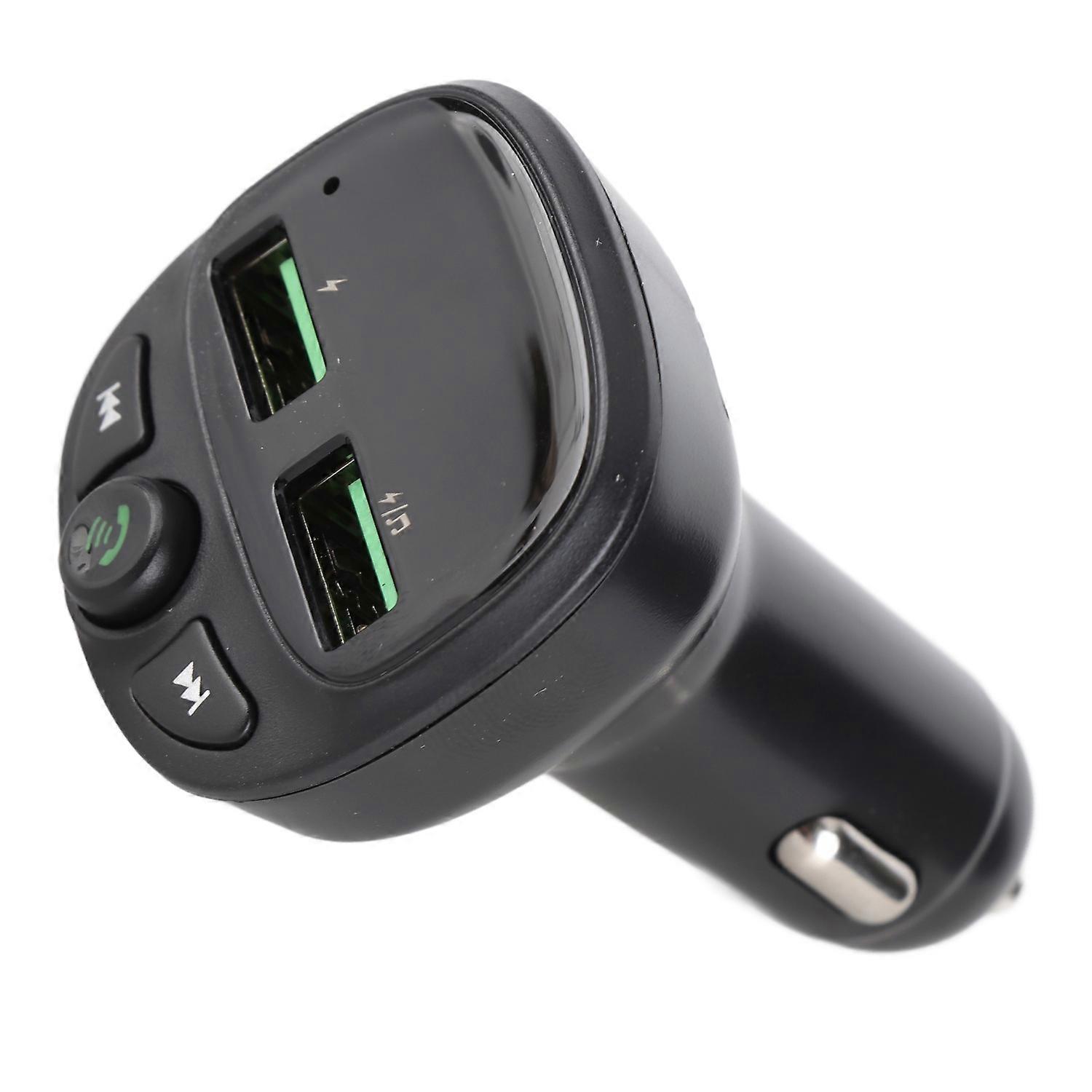 Dual USB Car Bluetooth FM Transmitter Audio Adapter Handsfree Calling MP3 Player