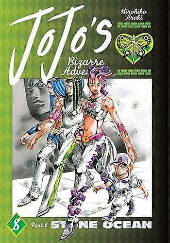 Jojos Bizarre Adventure Part 6stone Ocean Vol. 8 by Hirohiko Araki Hardback Book
