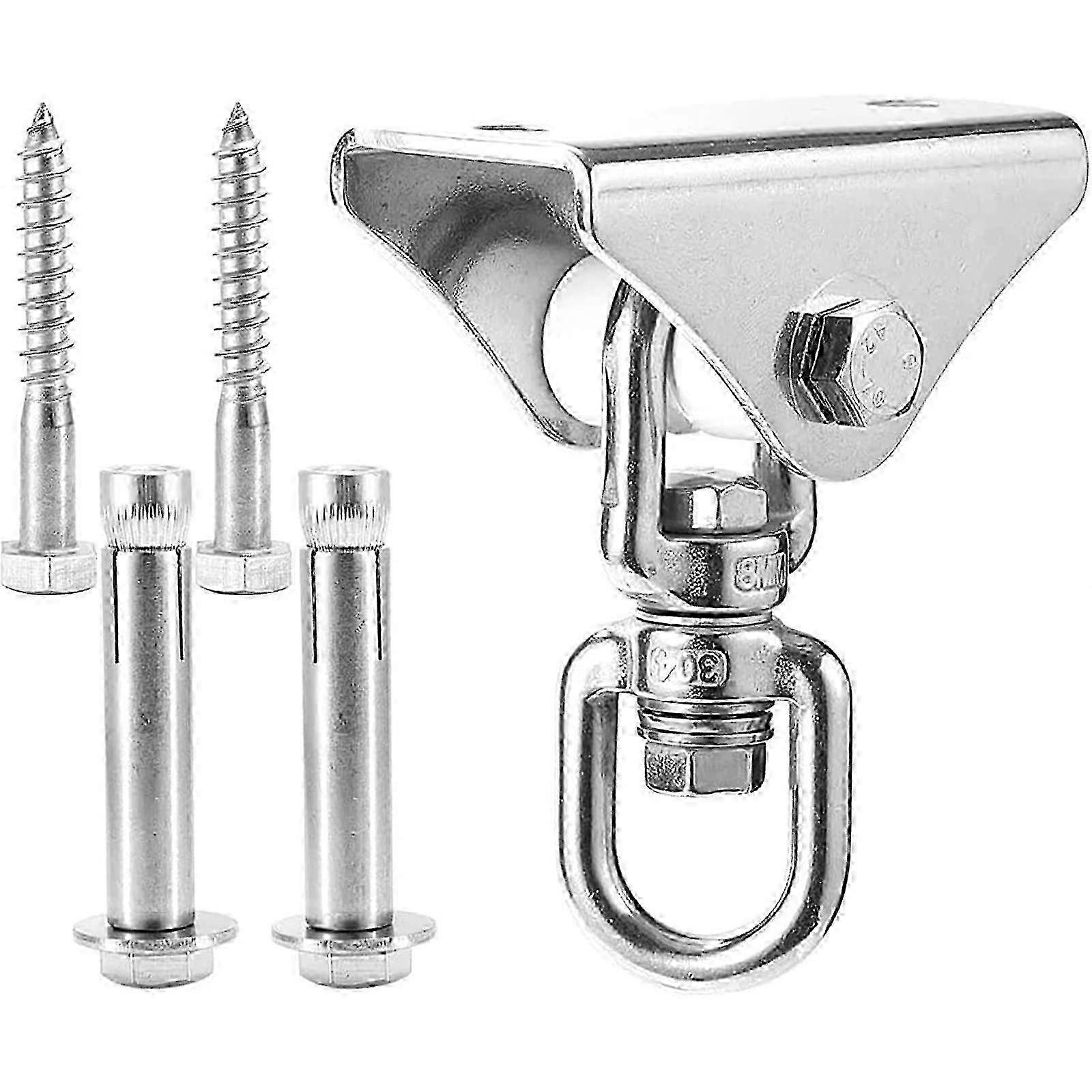 Sensor Swing Hanger, 360 rotary anti rust hook ceiling suspension kit, hardware with bolts, suitable for indoor and outdoor porches, hammock