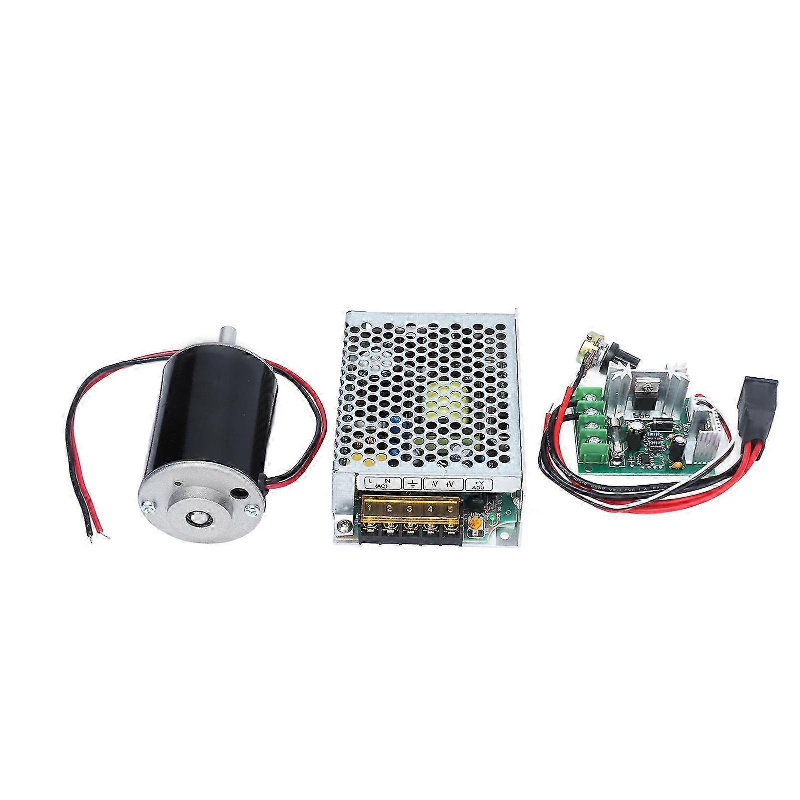 Permanent Magnet Motor DC CW CCW Rotation High Speed Power Supply Controller 30W XD‑342012V 3500RPM Edition 1110