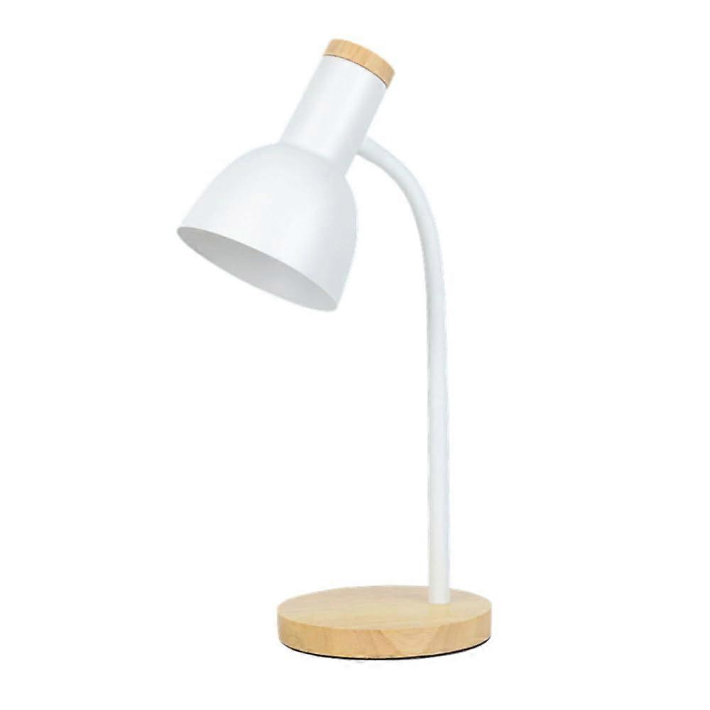 E27 Night Stand Desk Lamp Flexible Gooseneck Table Light For Home Office And Bedside Nordic White With Button Switch