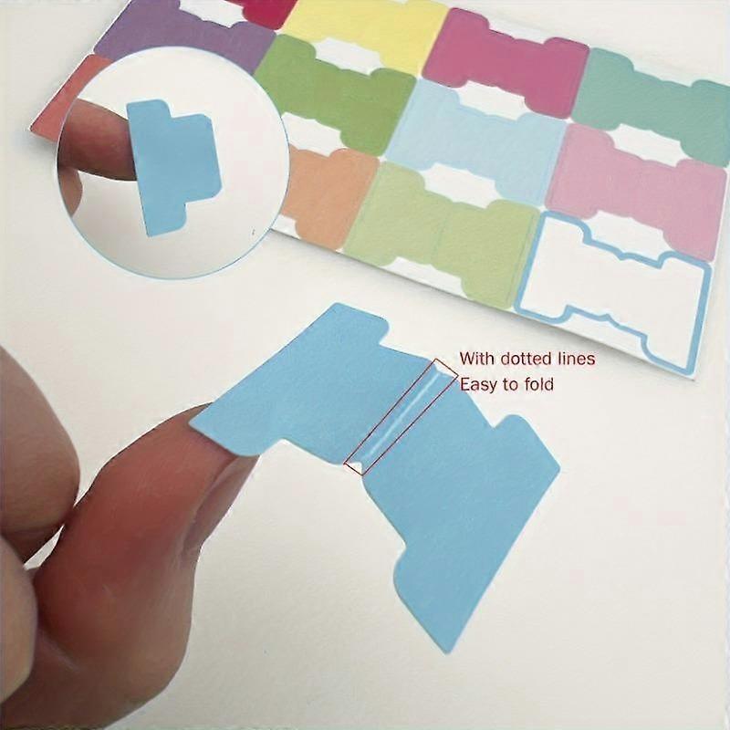 120pcs/10Sheets Colorful Sticky Index Tabs - Writable Double-Sided Page Markers, Planner Stickers, Labelling & Classifying Book Annotation T