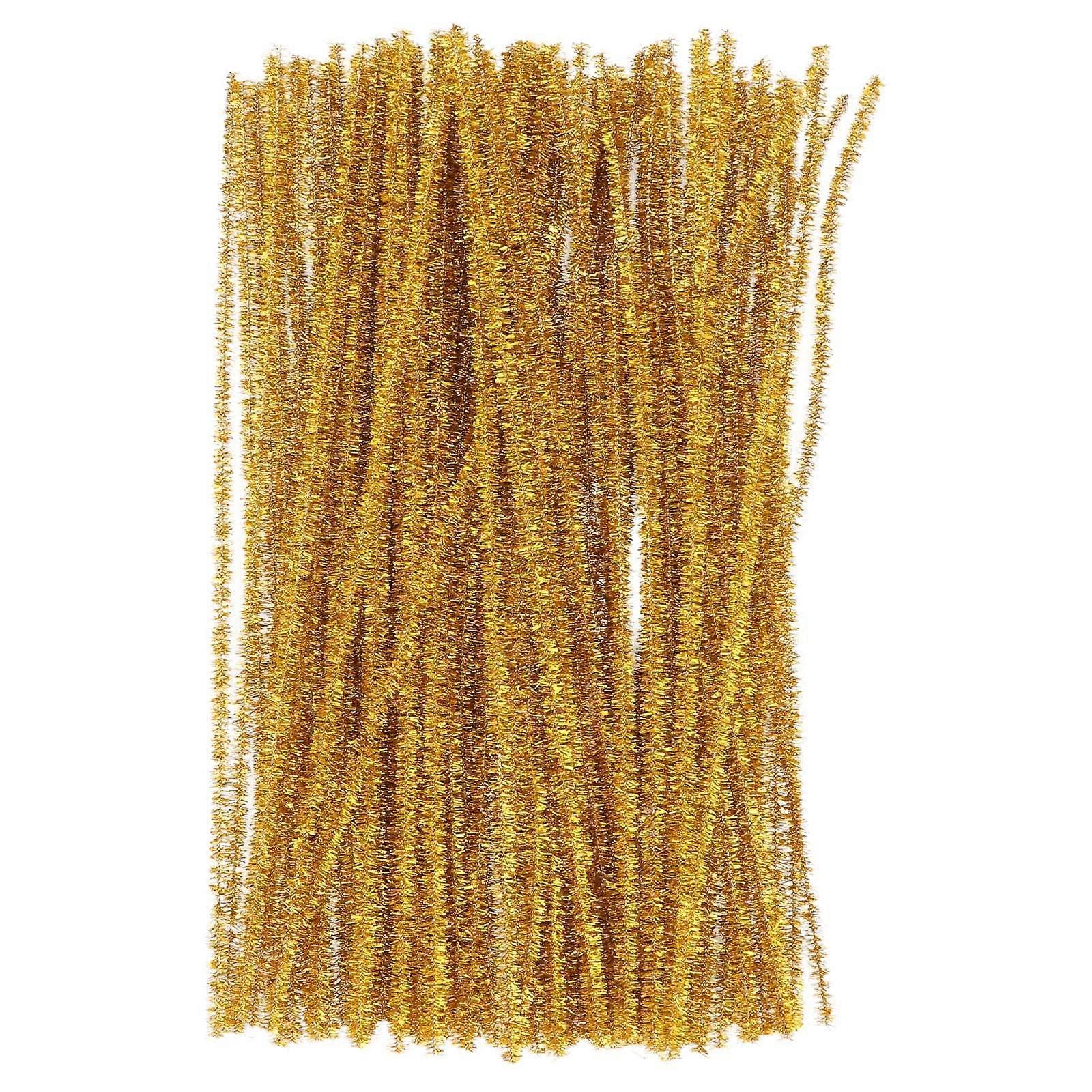 Golden Twisted Stems DIY Craft Material for Children 100Pcs Pack