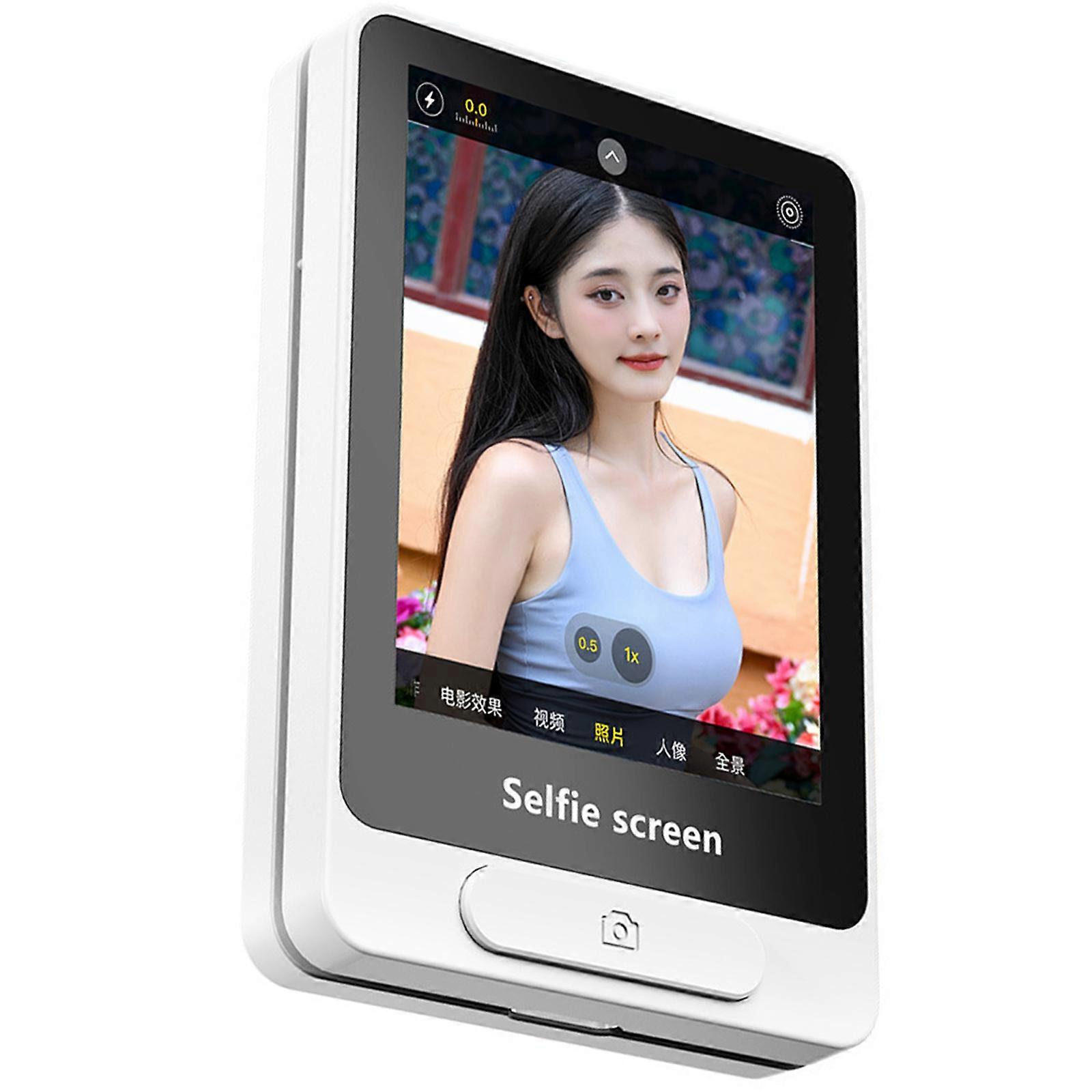 Magnetic Vlog Selfie Monitor Remote Back Camera Monitor Wireless Recording Selfie Vlogging Live Streaming for Cellphone Multicolor