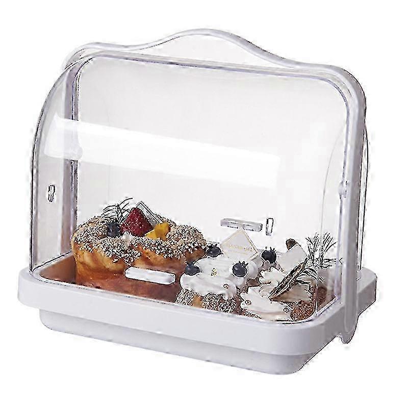 Portable Multi-function Transparent Storage Box Bread Box Bottle Organizer With Dustproof Lid z