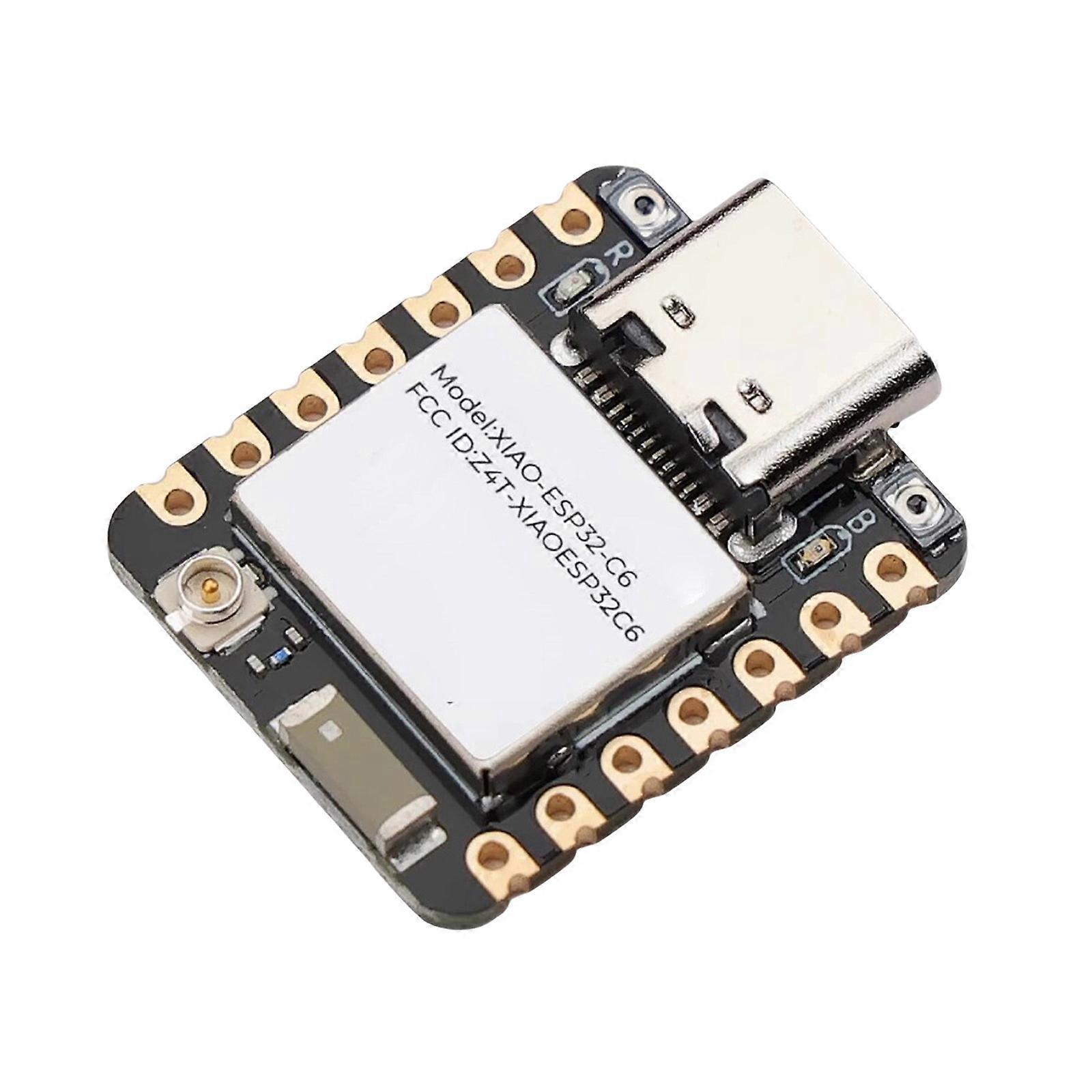 Two Protocol Support ESP32C6 WiFi Development Board for Advanceds Home Automation Projects Multicolor
