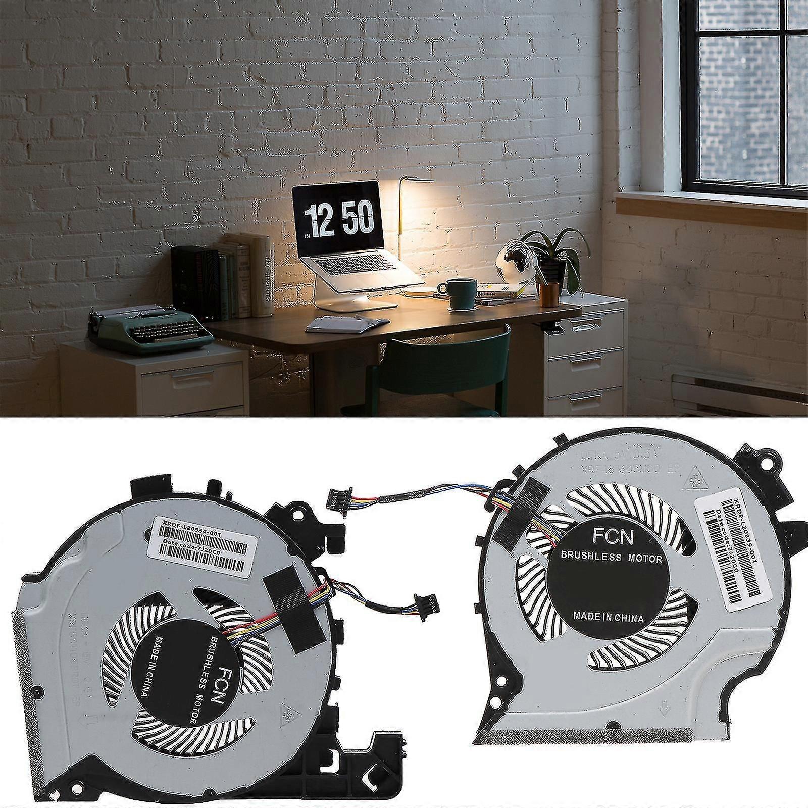 Cpu Gpu Fans For Hp Pavilion 15-cx Cx0049nr Cx0071 Cx0049nr L20334 Cooler Fan