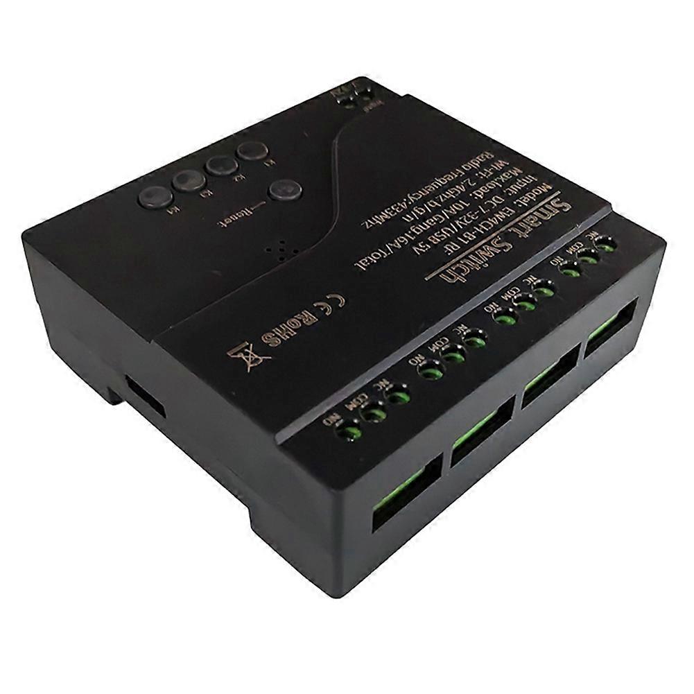 EWeLink 4CH Wifi Smart Relay Switch Access Control Switch APP RF Remote Control 433M Works with Alexa Google Home