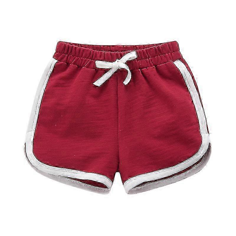 Sommarsportshorts för barn 100% bomull pojkar flickor delfintryck atletiska byxor