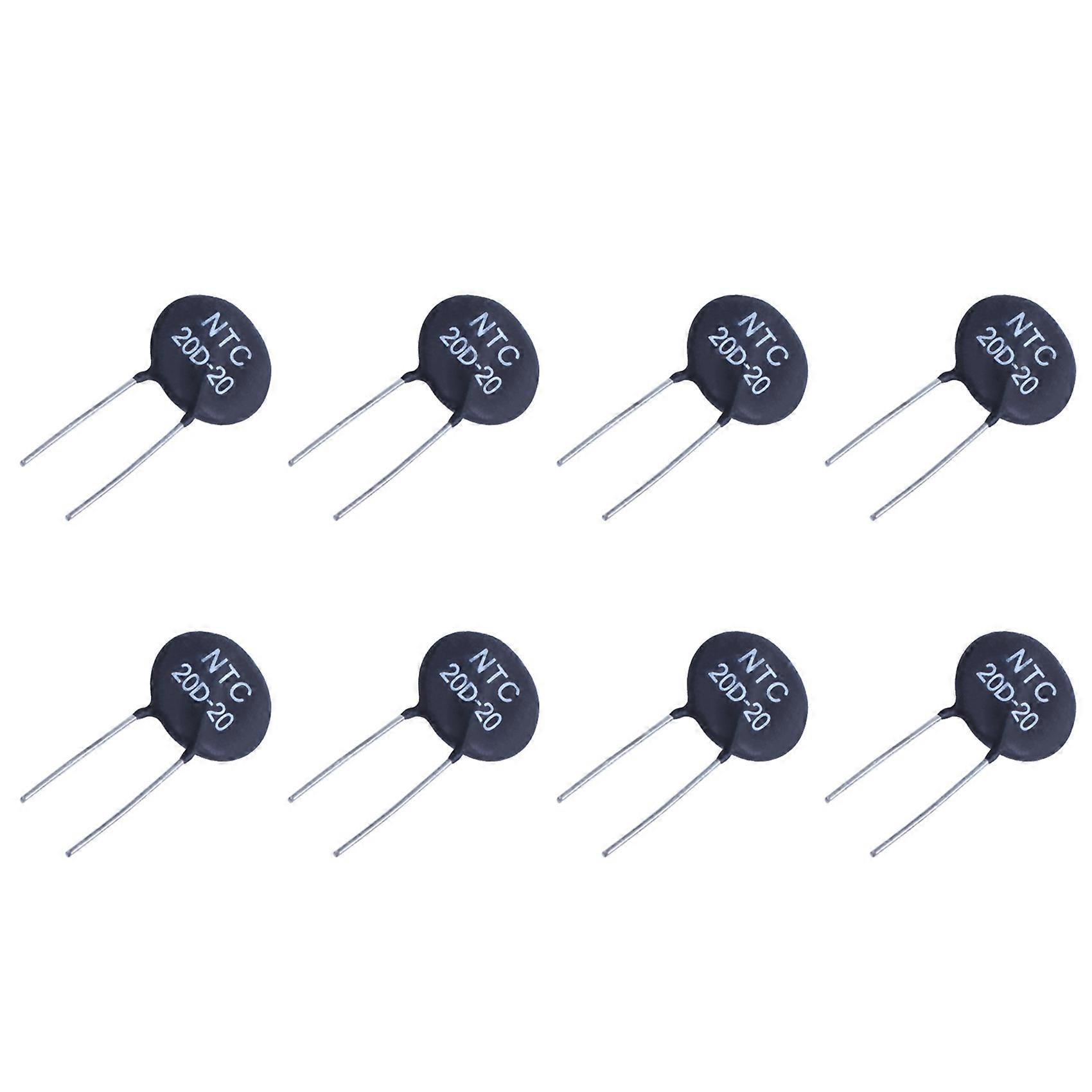 8X 20D-20 Thermistor for Limiting of Inrush Current of Power Supply Ballast CFL,Black