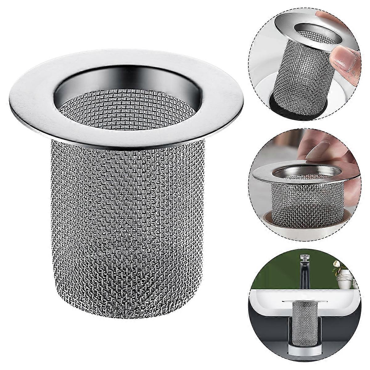 Sink Mesh Strainer Basin Stainless Sink Filter Debris Drain Stopper Filter