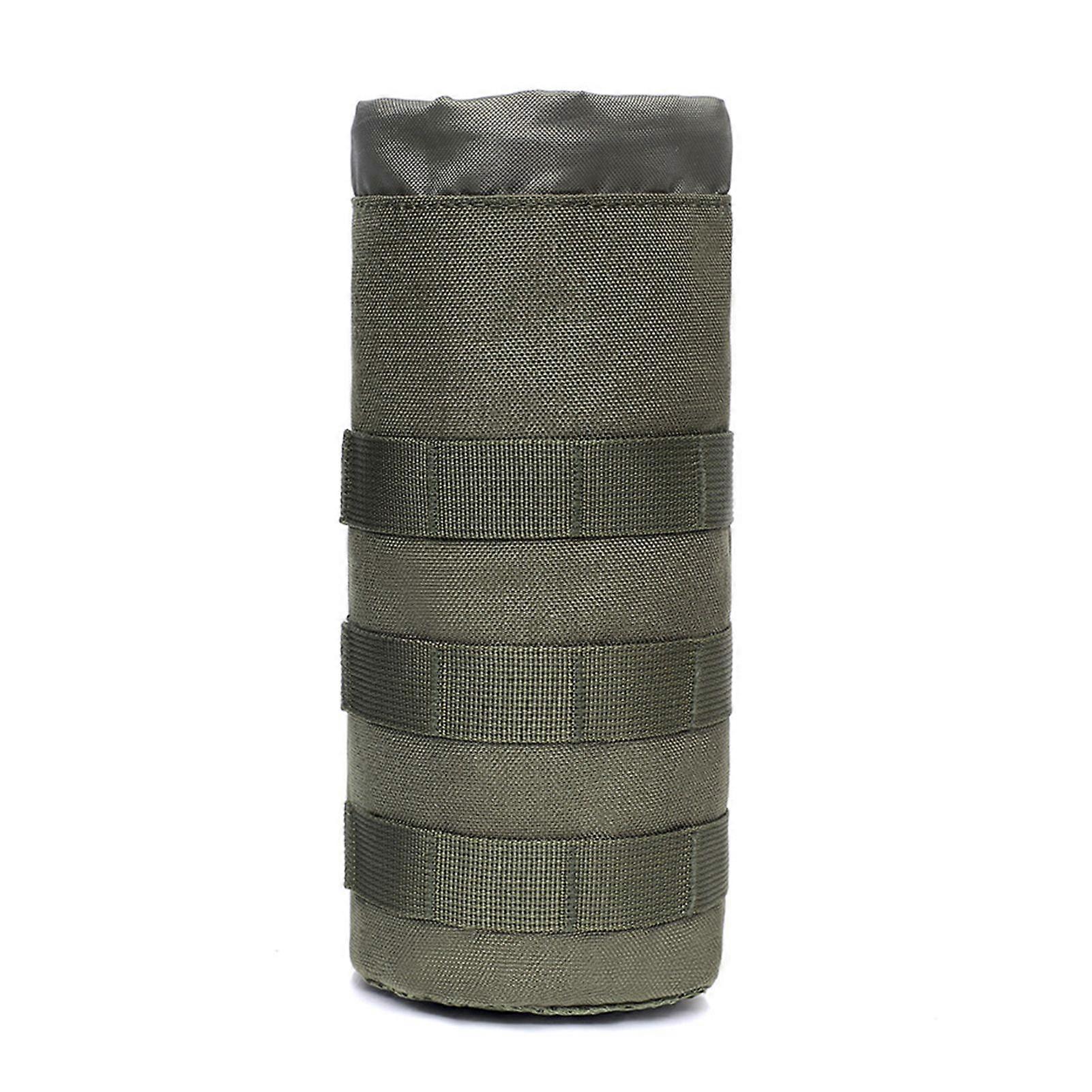 Tactical Water Bottle Pouch Travel Sports Water Bottle Holder with Drawstring Open Top And Mesh Bottom Attached to Backpack Vest Belt