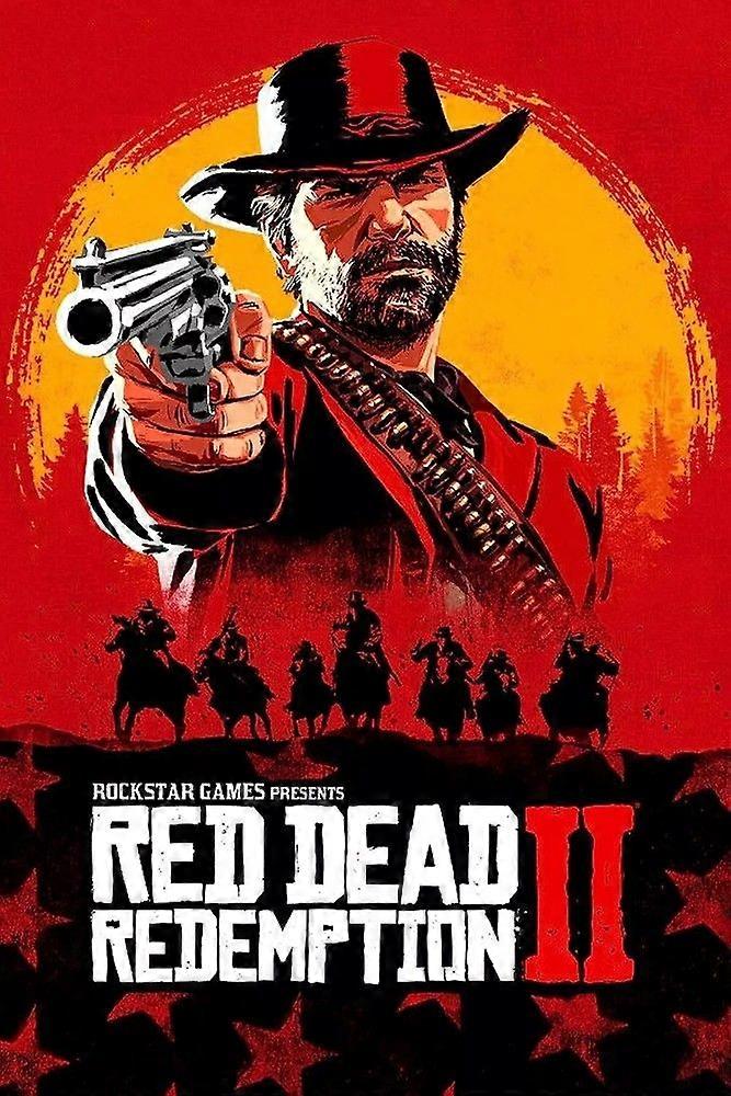 Red Dead Redemption 2 Poster Game Promo A0 A1 A2 A3 A4Jigsaw Puzzle Brain Teaser EB 7892