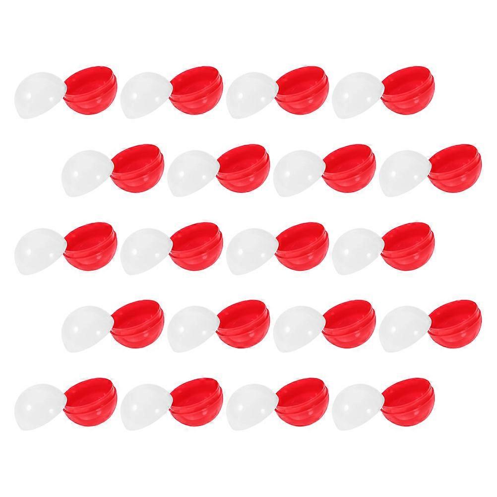 Plastic Fillable Balls Round Capsules for Decoration 25Pcs Set