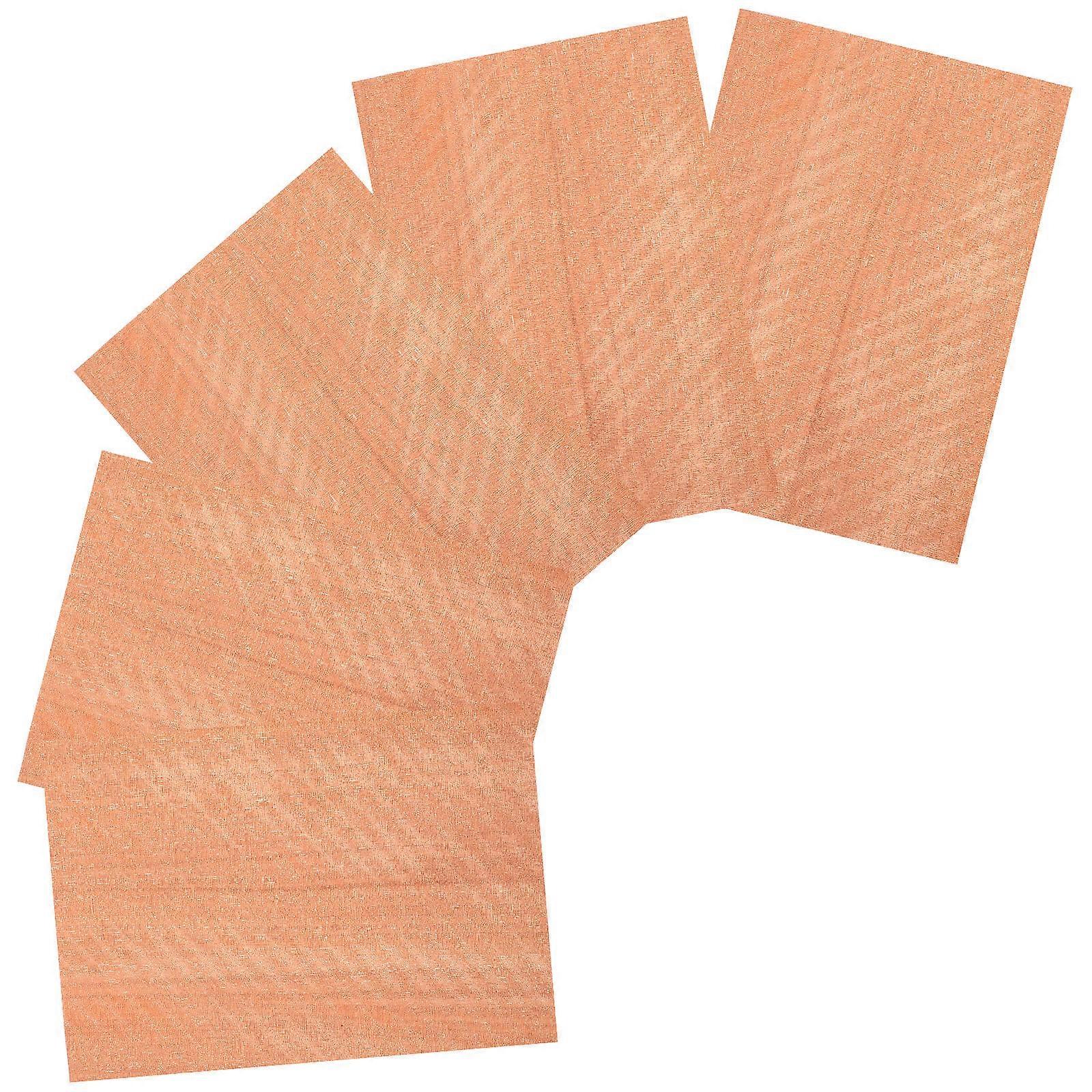 Wood Grain Texture Patch For Interior Decoration Hobbyists 20.50X15.00X0.10CM Chocolate Rectangular Decorative 5 Sheets