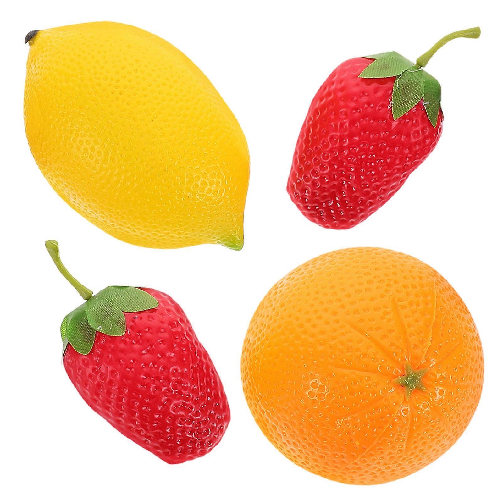 Percussion Fruit Shaker Instrument for Playing Use 4Pcs Simulated Fruit Maracas