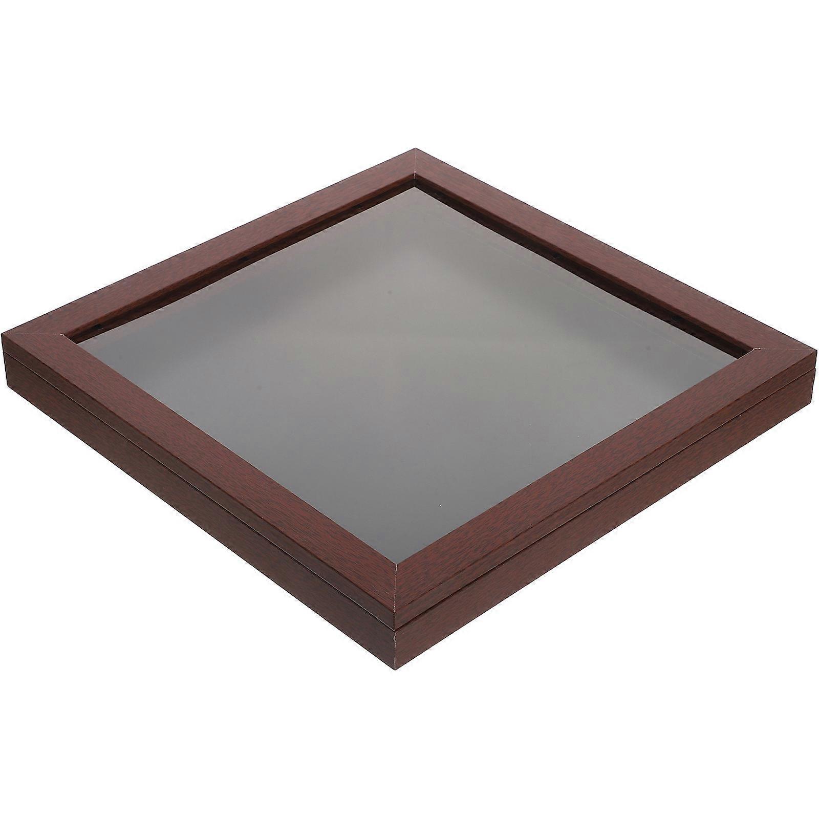 Ball Jersey Display Holder for 1 Shadow Box Frame with Solid Wood Material