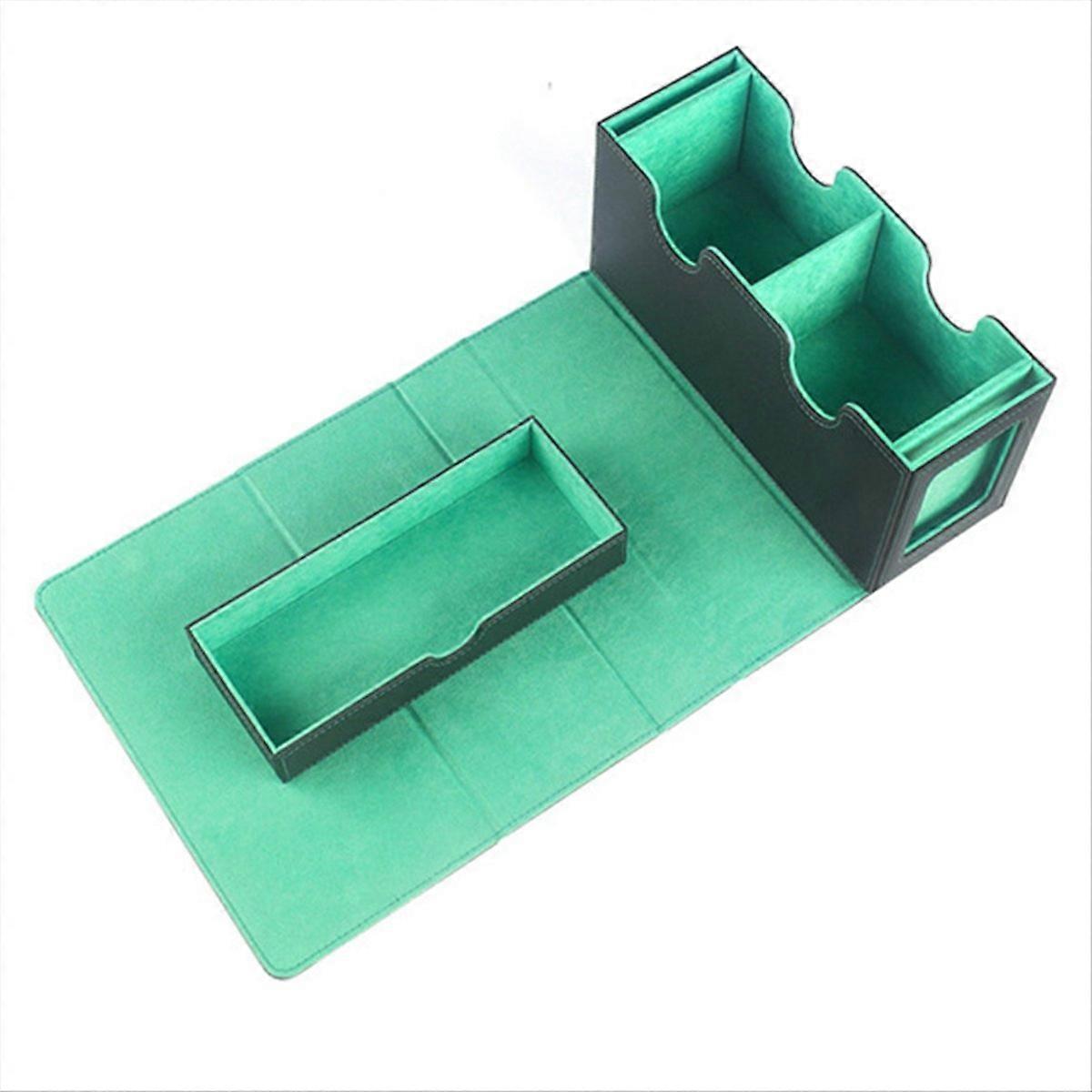 Portable Game Magnetic Card Storage Box, Drawer Storage Box, Green