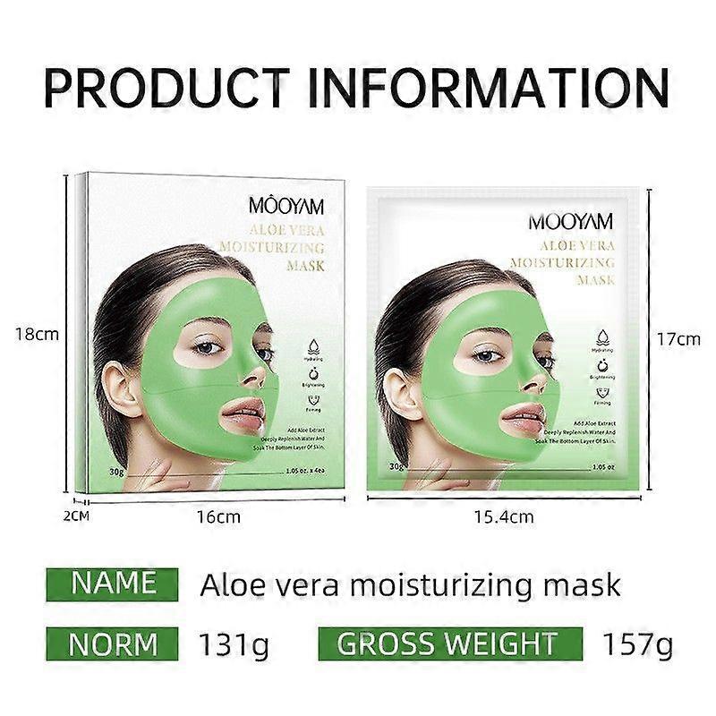 unbrand Masques visage à laloe vera lot de 4 masques en tissu masque hydratant pour tous types de pe