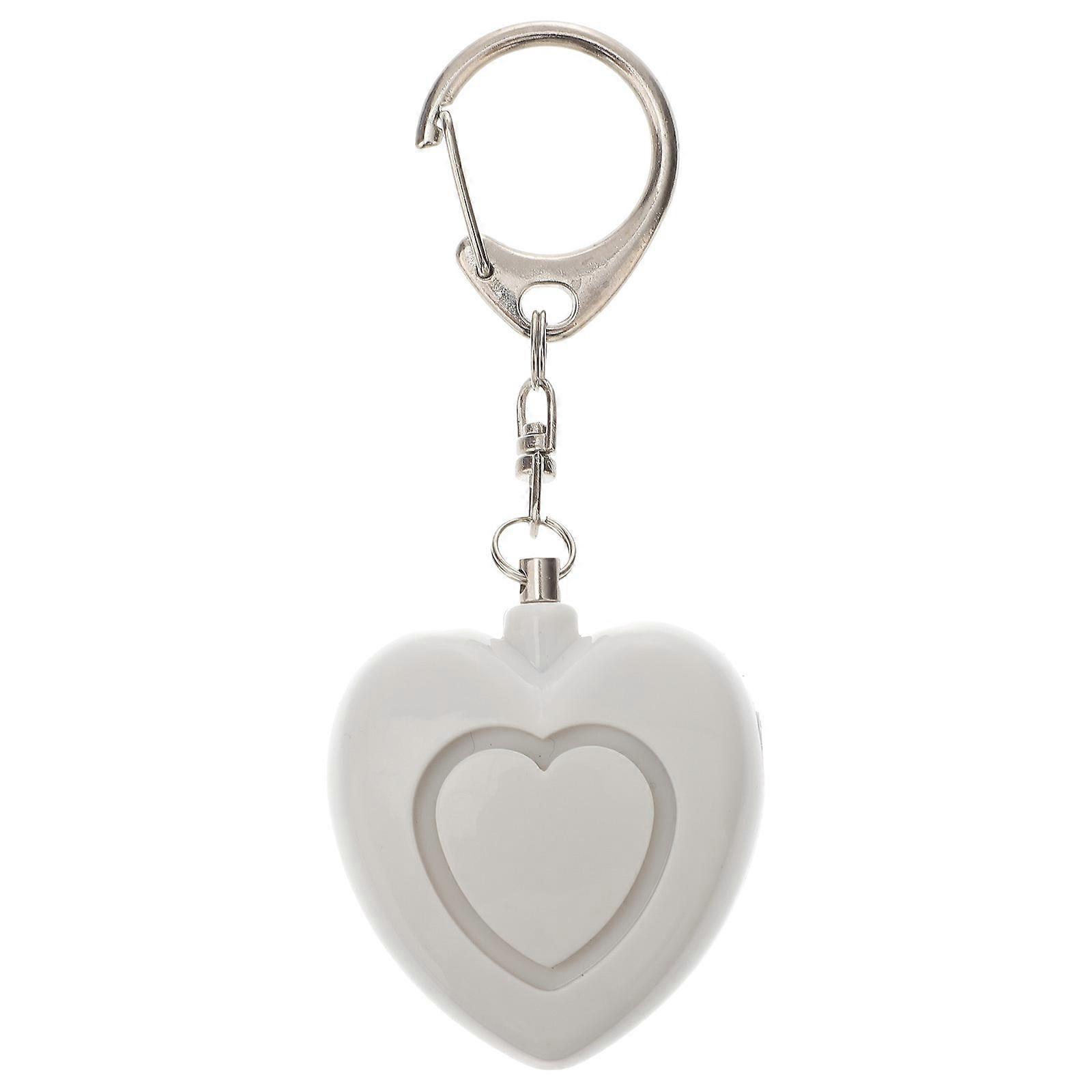 Safe Sound Personal Alarm Heart Shaped Personal Security Alarm Keychain with Lights