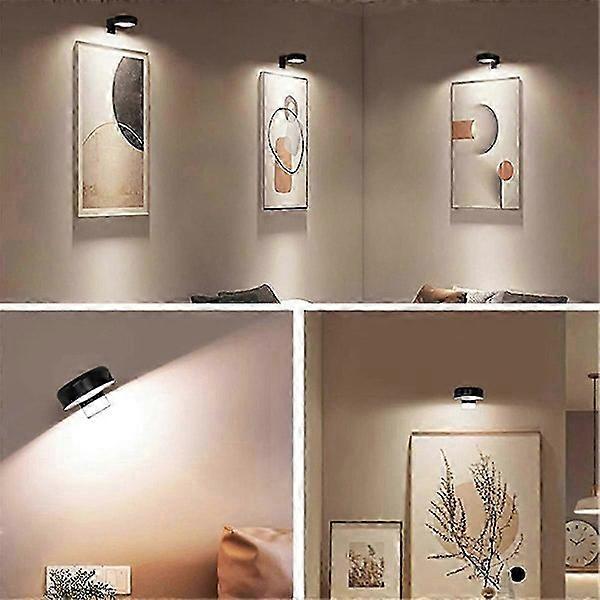 Picture lights, Art lighting, Picture lights 4-pack, Battery-operated art lighting with remote control, Color temperatures, M x