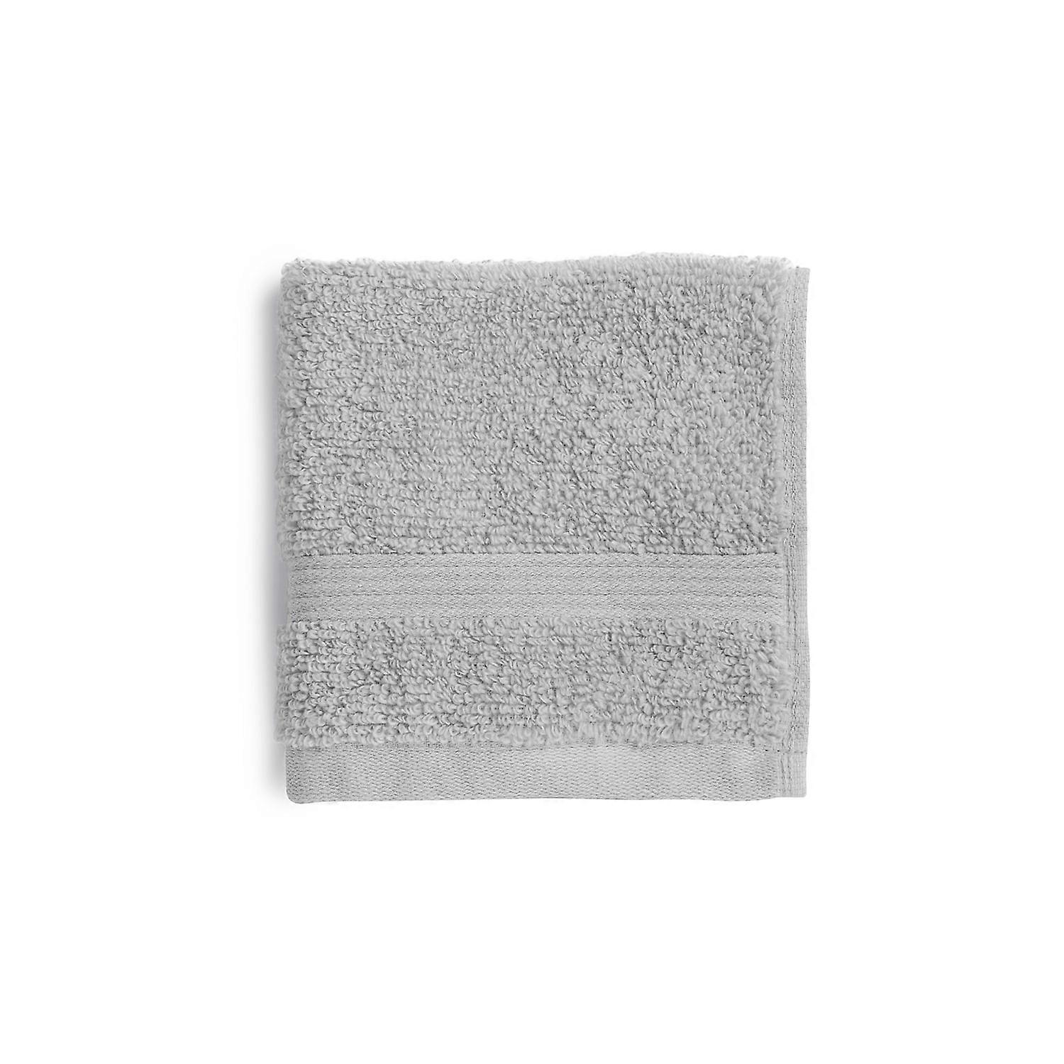 Mainstays Performance Solid Washcloth, 12" x 12", Soft Silver