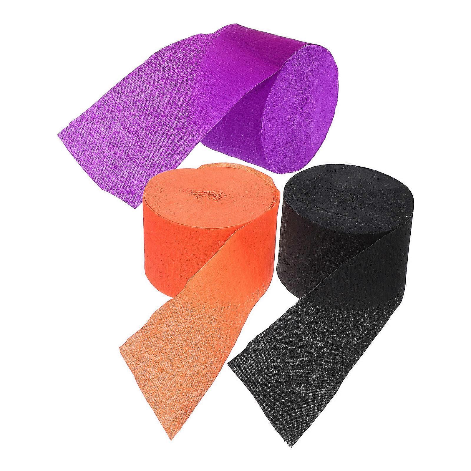Crepe Paper Streamers Rolls For Wedding Decorations Multi Colored Easy Decoration 3 Rolls