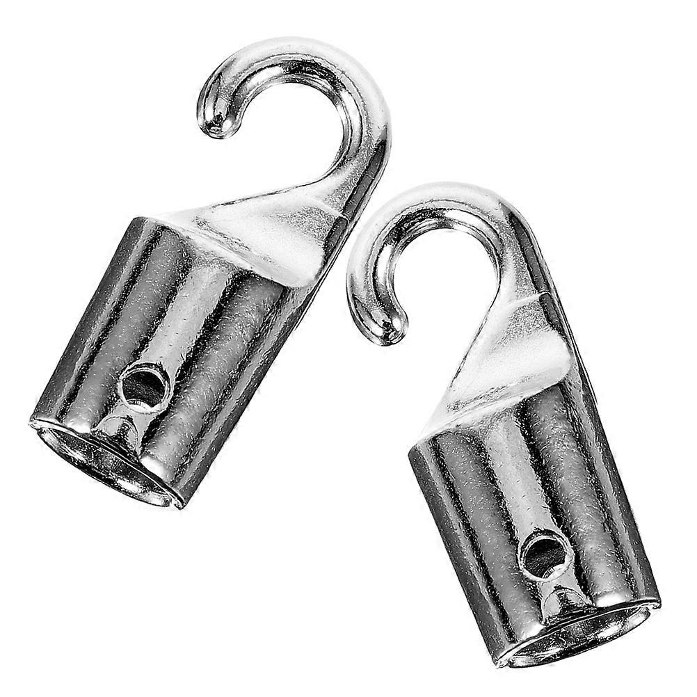 Blind Wand Hook Silver Alloy Curtain Accessories 2Pcs