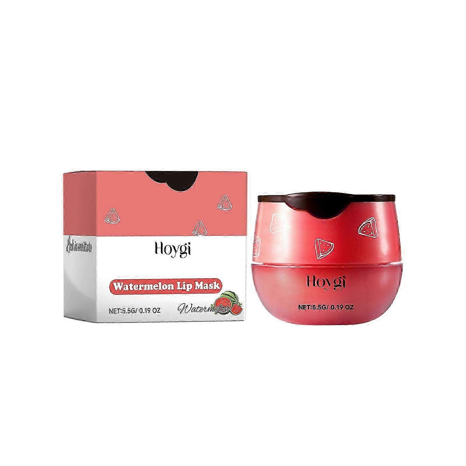 Hydrating Watermelon Lip Mask with Beeswax  Fights Fine Lines & Cracks