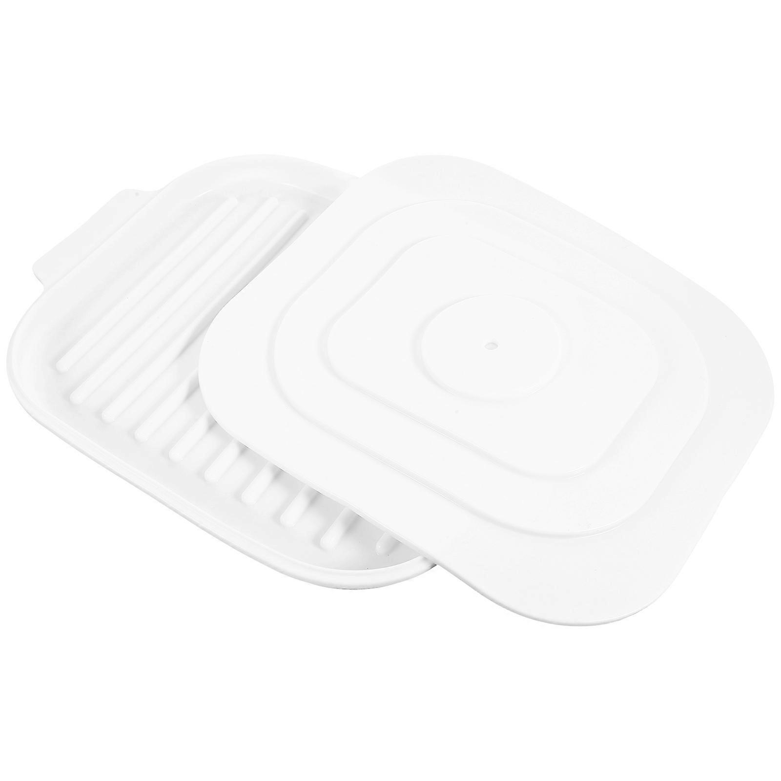 Microwave Bacon Cooker Tray Silicone Baking Pan for 5Pcs Use