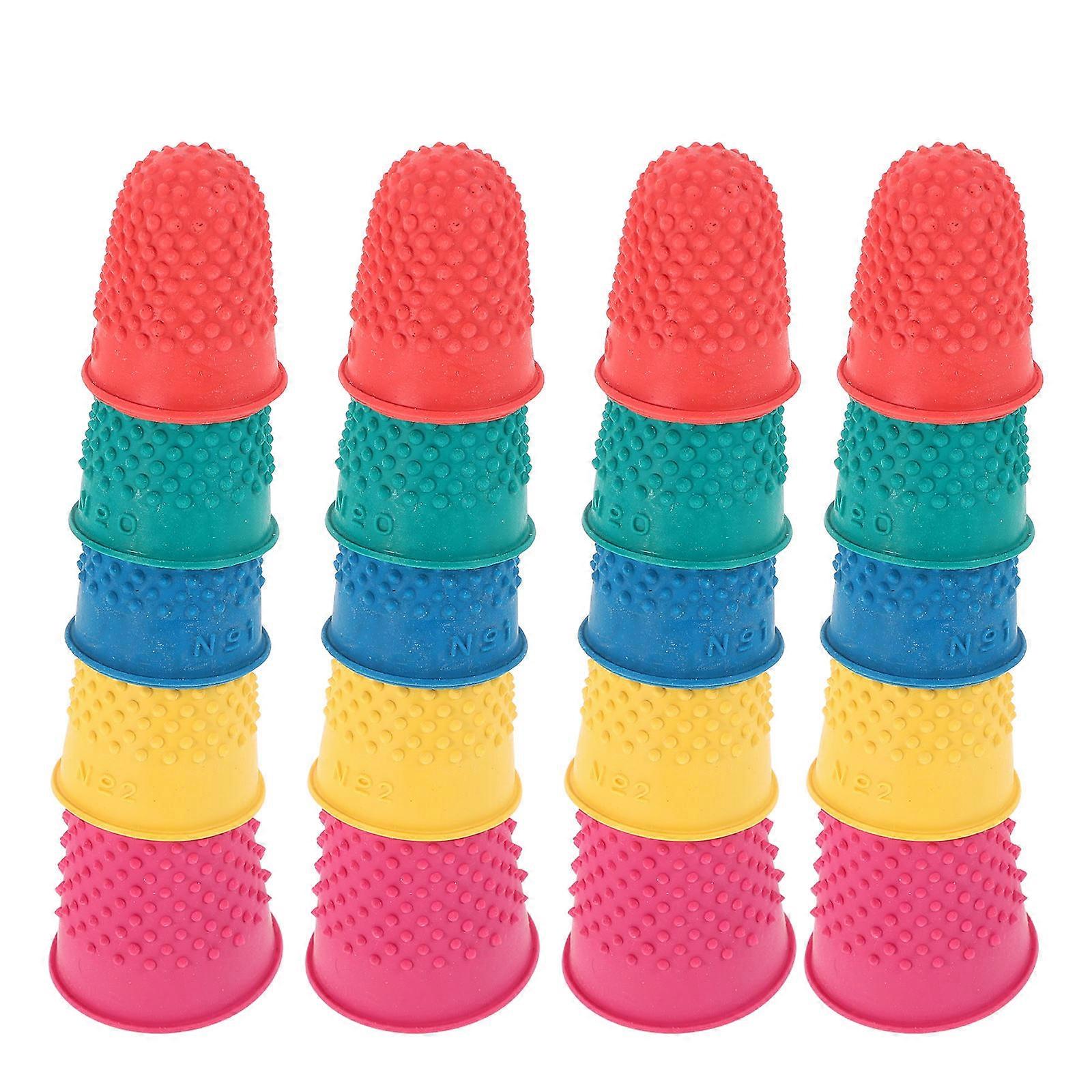 Rubber Finger Protectors for Fingertip Protecting 20Pcs Multi-Function Non-Slip Finger Sleeves