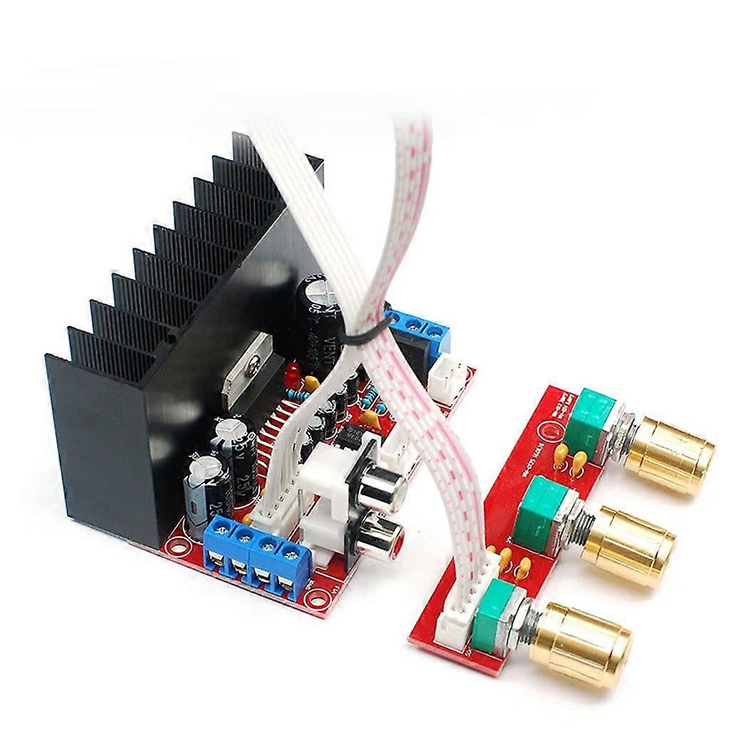 2.1ch HiFi Power Amplifier Board Bass Treble Control 3 Channels For Speaker Home Audio System