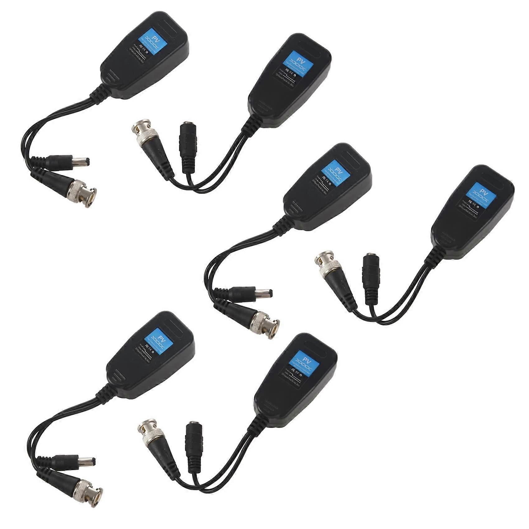 HD CCTV Video Balun HD Passive Power Over CAT5 for CVI TVI AHD BNC Camera 3 Pair