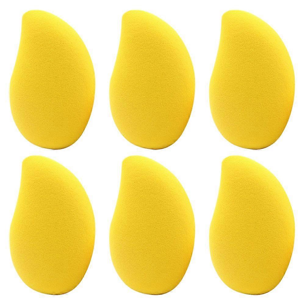 6 pcs Makeup Sponges,Beauty Tool,Beautiful Mango Shaped Makeup Sponge