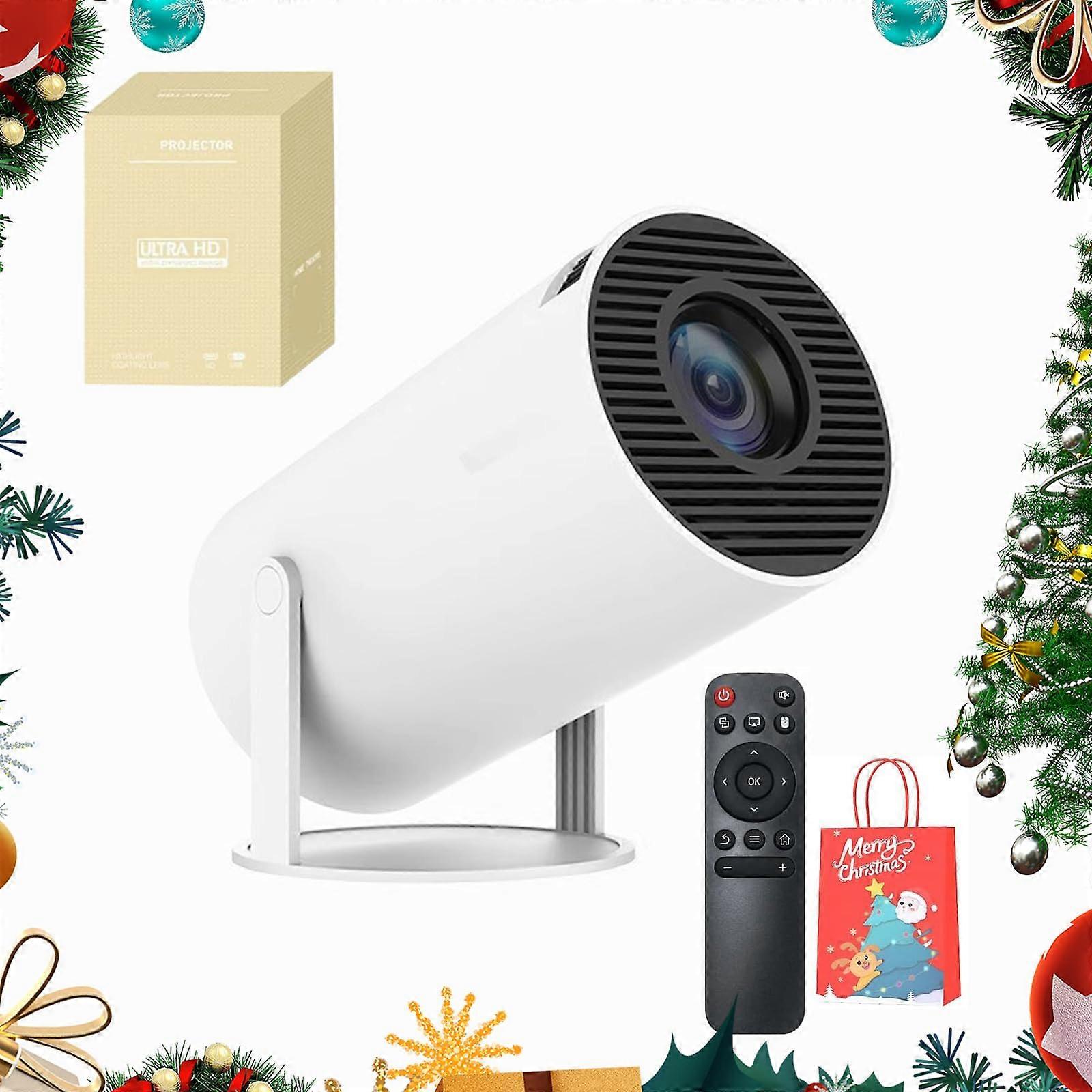 Vistacast Mini Smart Projector 4K UHD with DualBand WiFi Bluetooth 5.2 and Keystone Correction