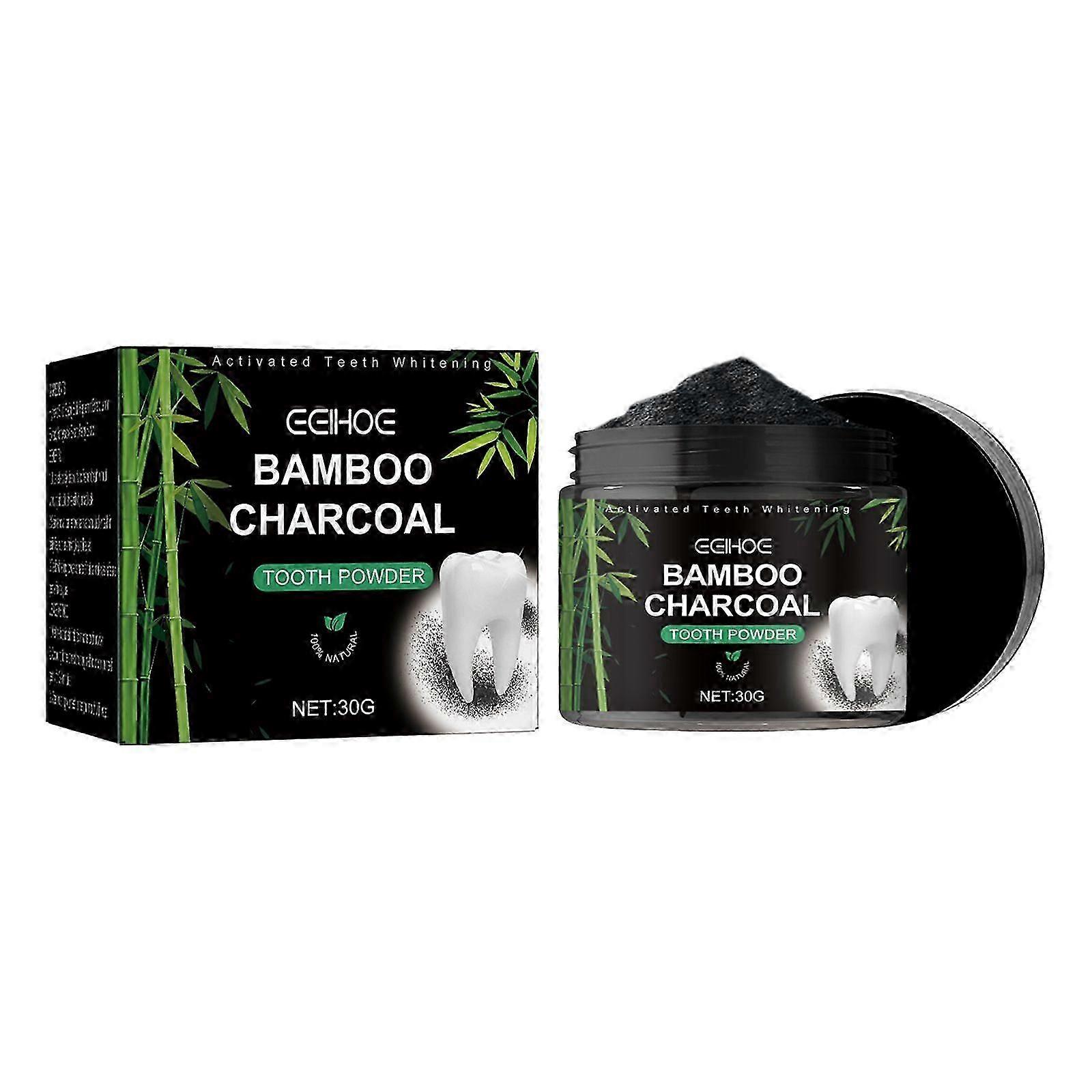 Natural Bamboo Charcoal Tooth Powder for Whiter Teeth