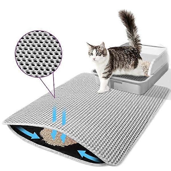 Cat Litter Mat Cat Litter Box Mat Grey