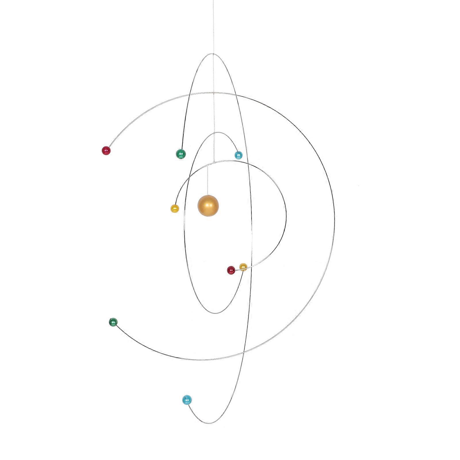 Modern Wind Chime Atom Hanging Mobile for Science Decor Assorted Color