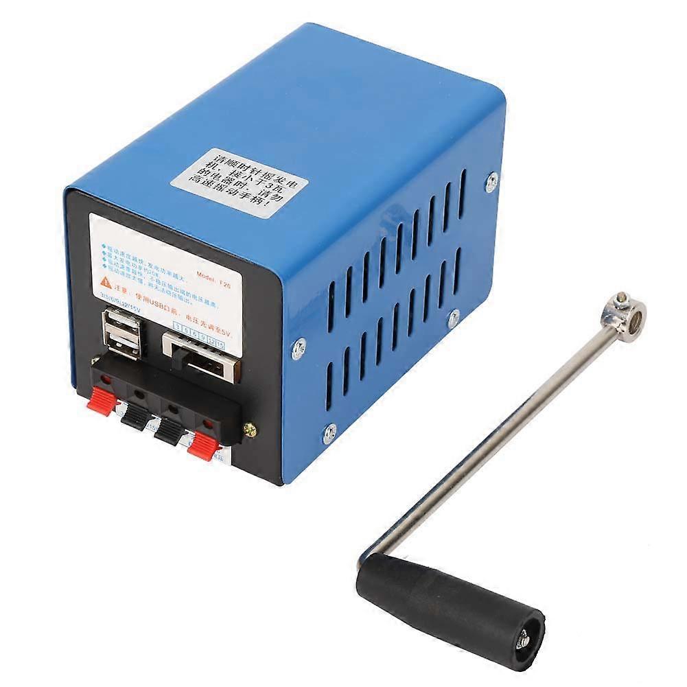 Hand Crank Generator with  Power USB Charging, Durable Emergency Power Supply for Camping