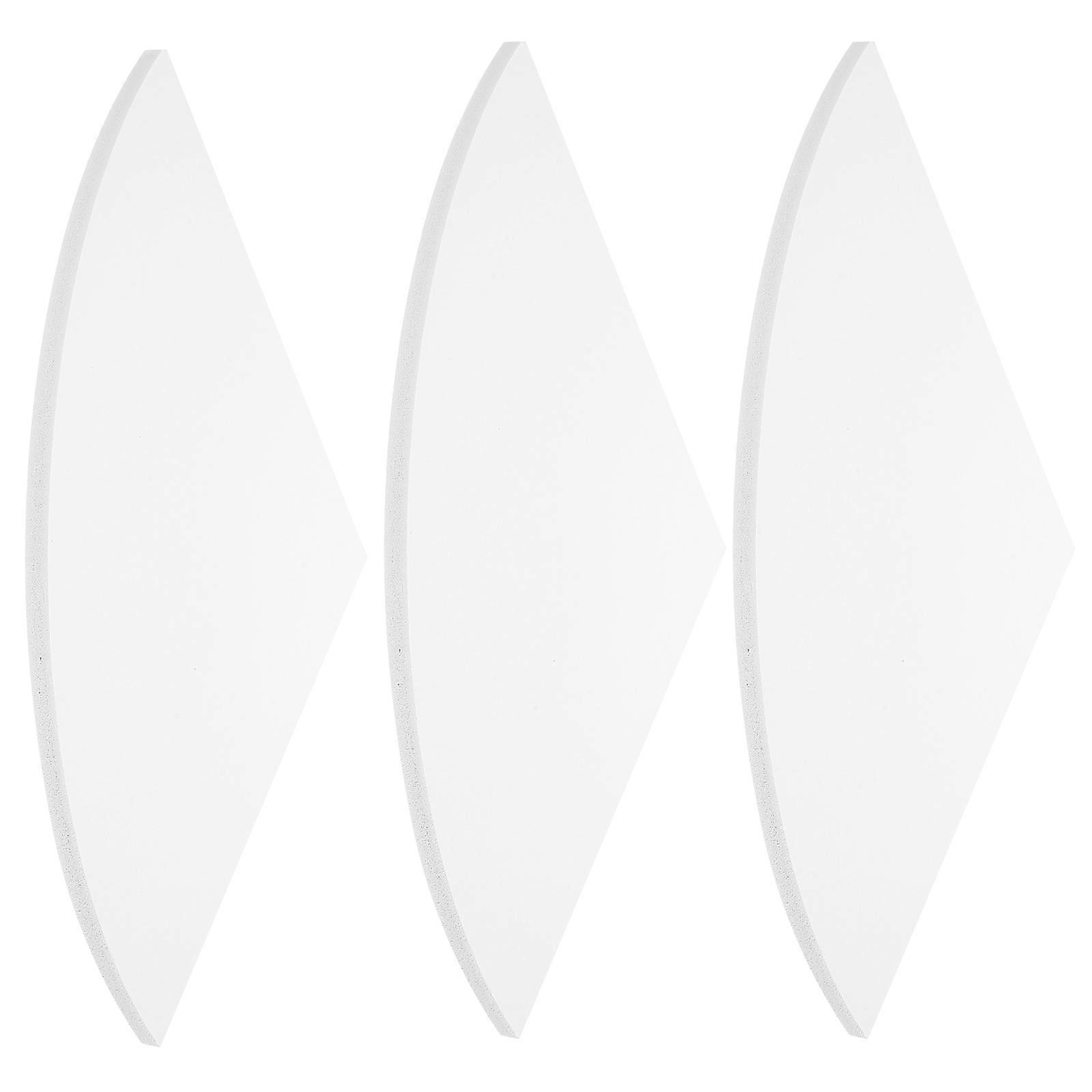 Wall Storage Rack 3Pcs Triangle Fan Shape Shelves for Home Use