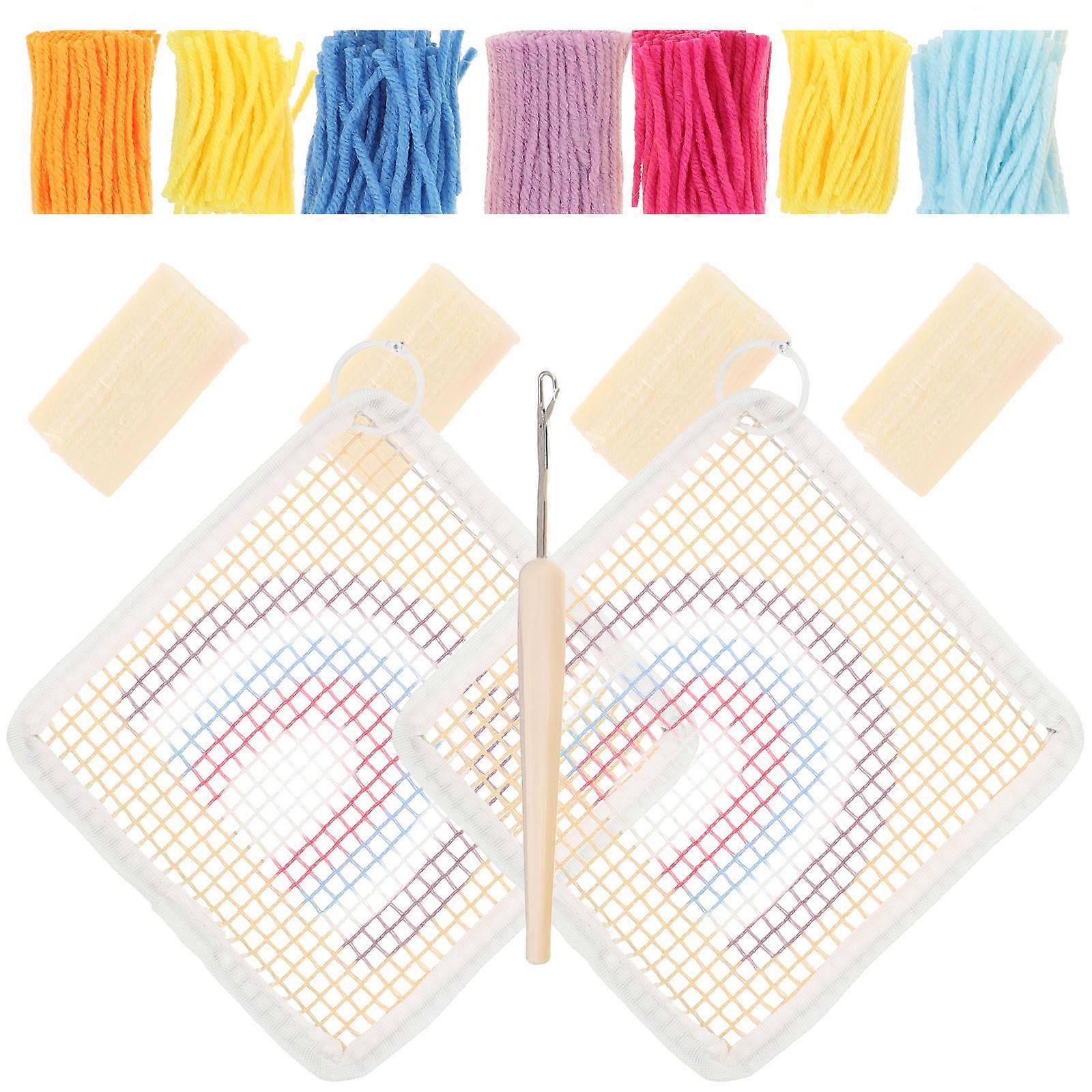 Embroidery Coaster Hand-Made Coaster Decor for Embroidery Kit 1Set