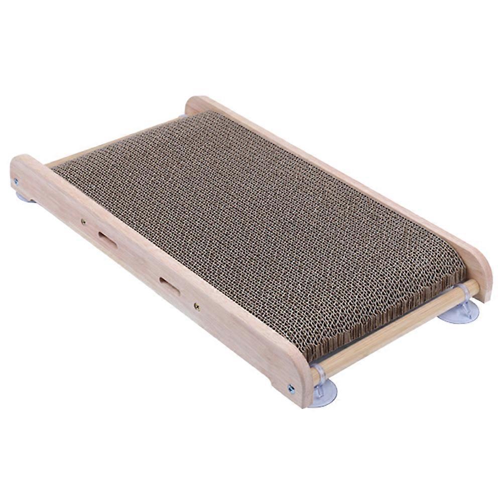 Multifunctional Cat Scratcher Board for Home Use Brown