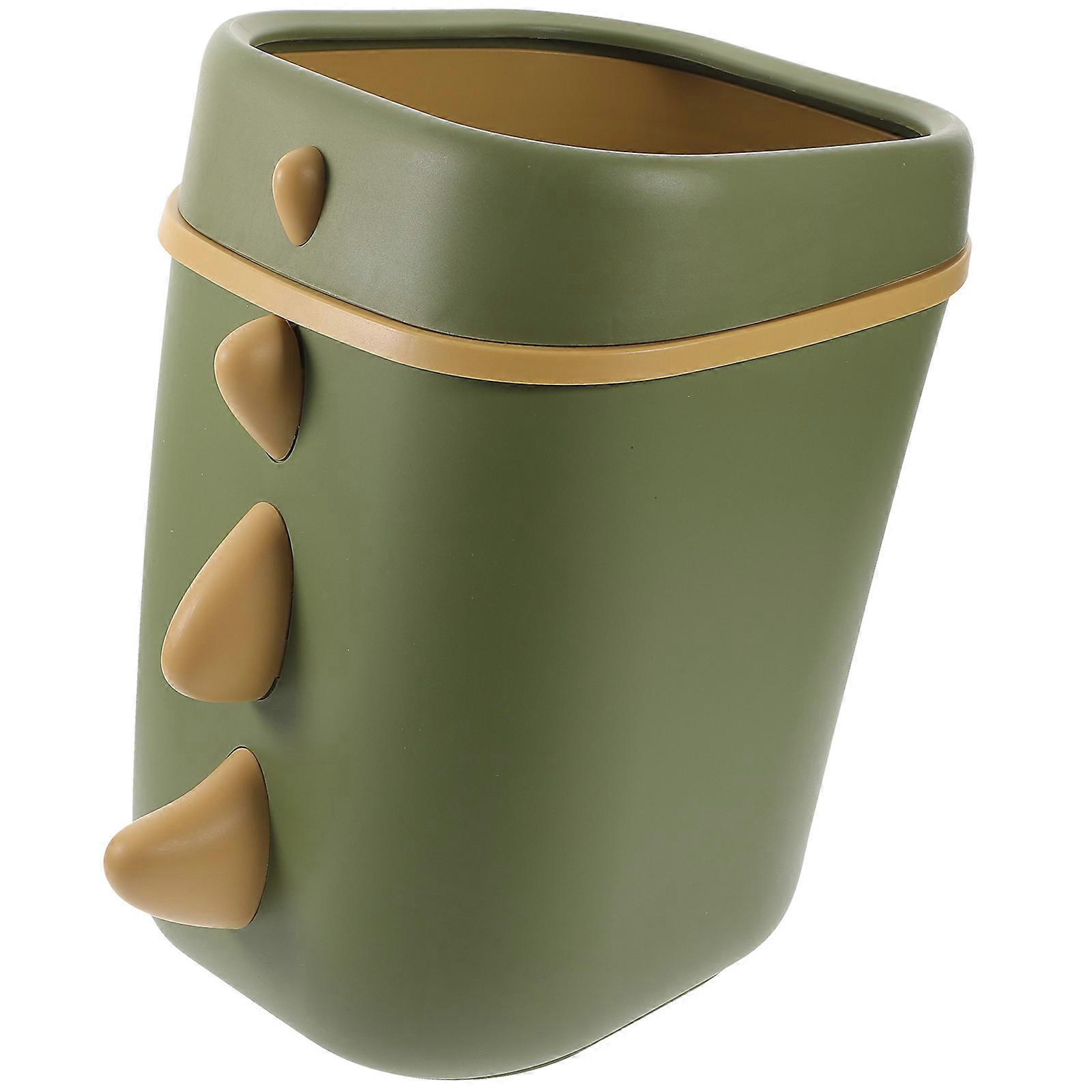 Cute Dinosaur Trash Can for Household Use Plastic Bin