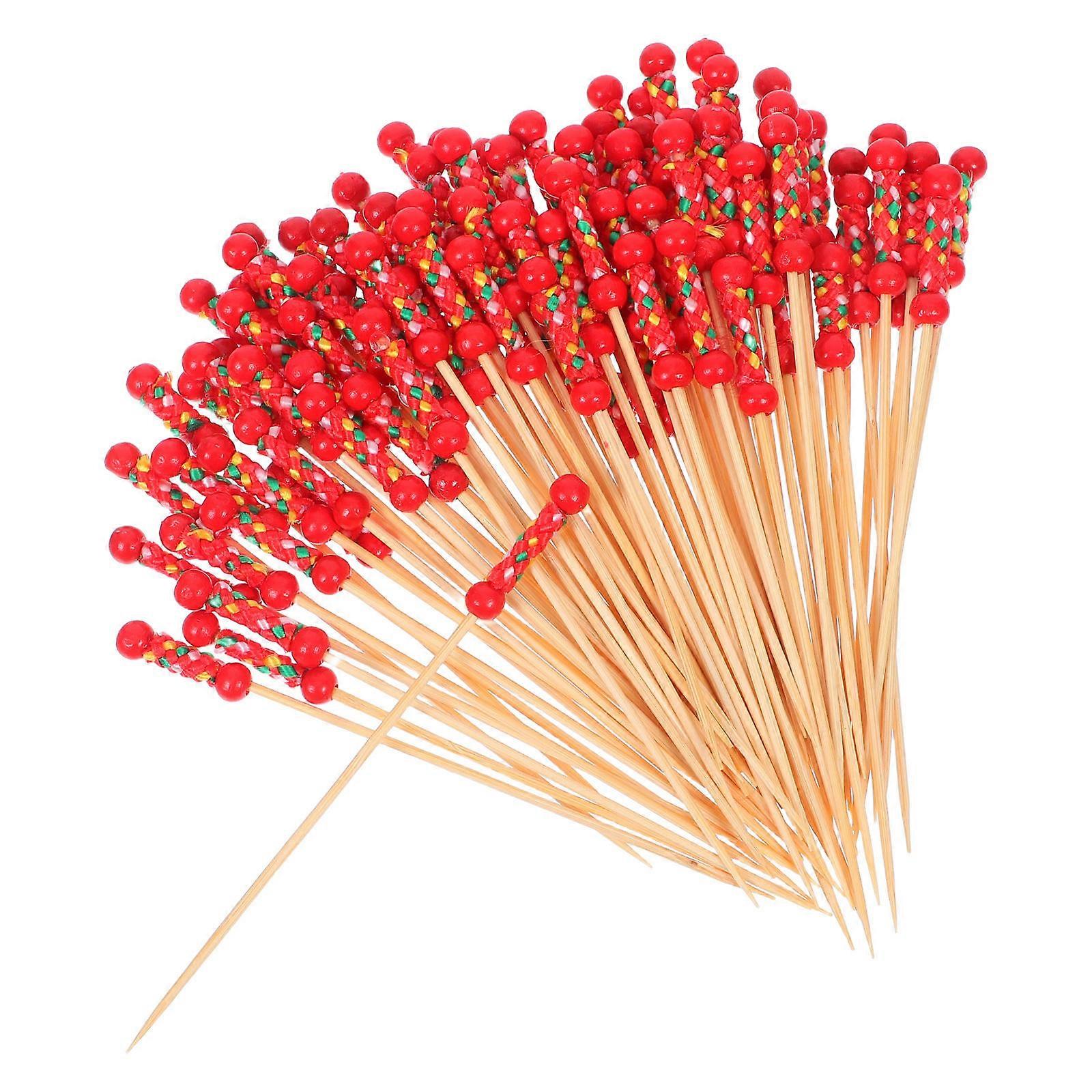 Appetizer Toothpicks Drink Decoration Simple Design Safe To Use For All Users 100Pcs