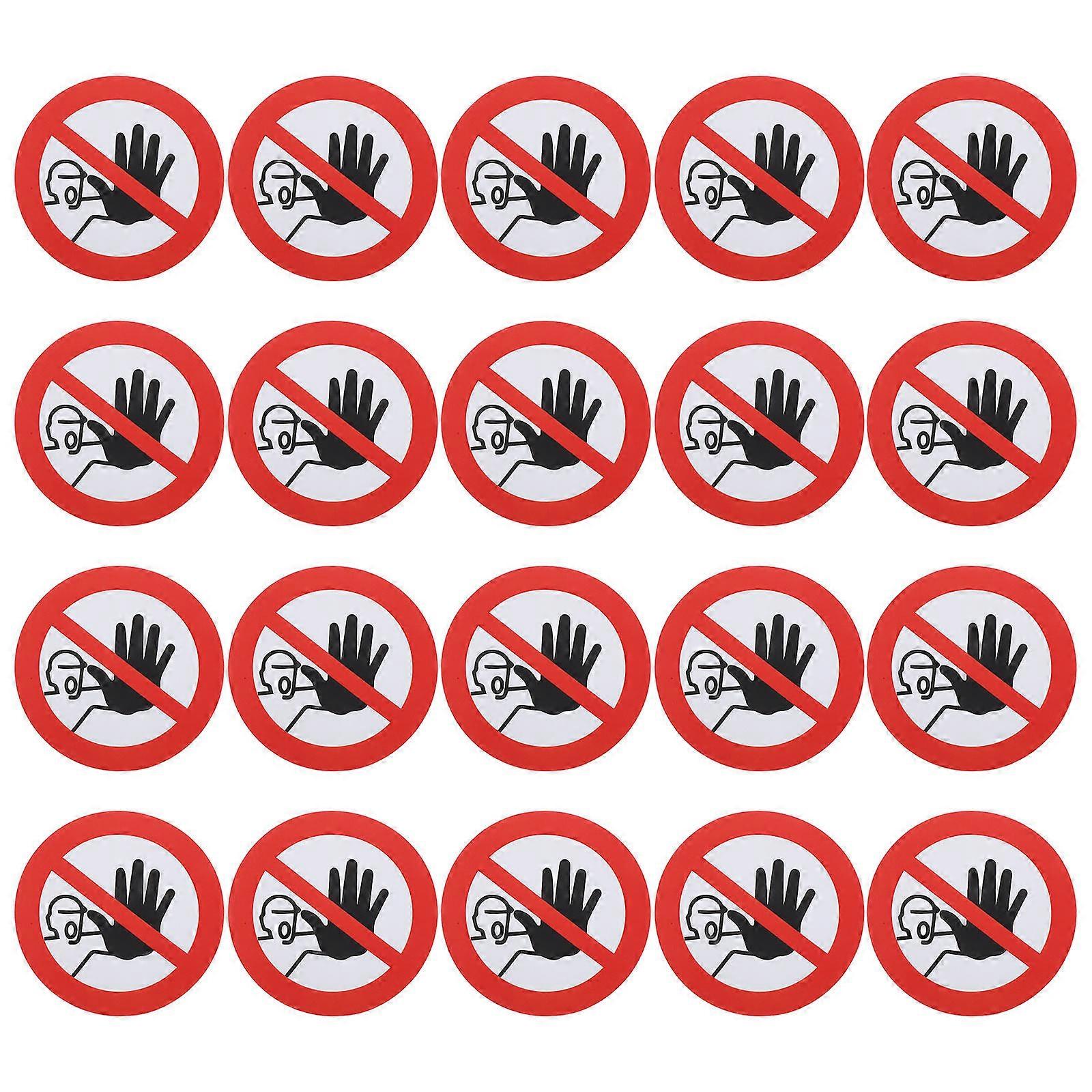 Self-Adhesive Warning Label Sticker for Warning with 20 Sheet Signs