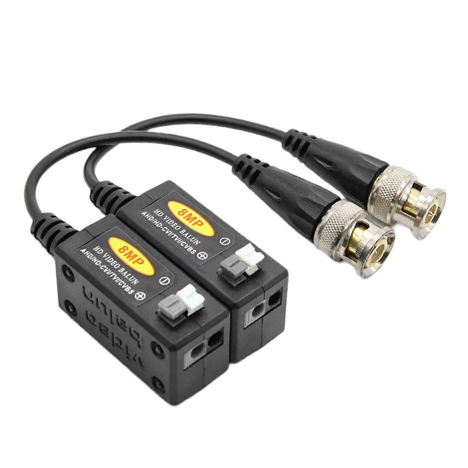 8MP BNC to Ethernet Video Extender 300m Long Range Balun for Security Camera Surveillance