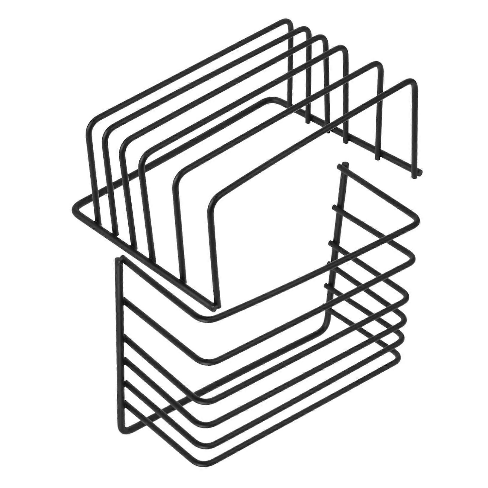 2pcs Kitchen Lid Organizer and Pot Pan Rack, Adjustable Slots, Tool Assembly, Metal Storage Stand