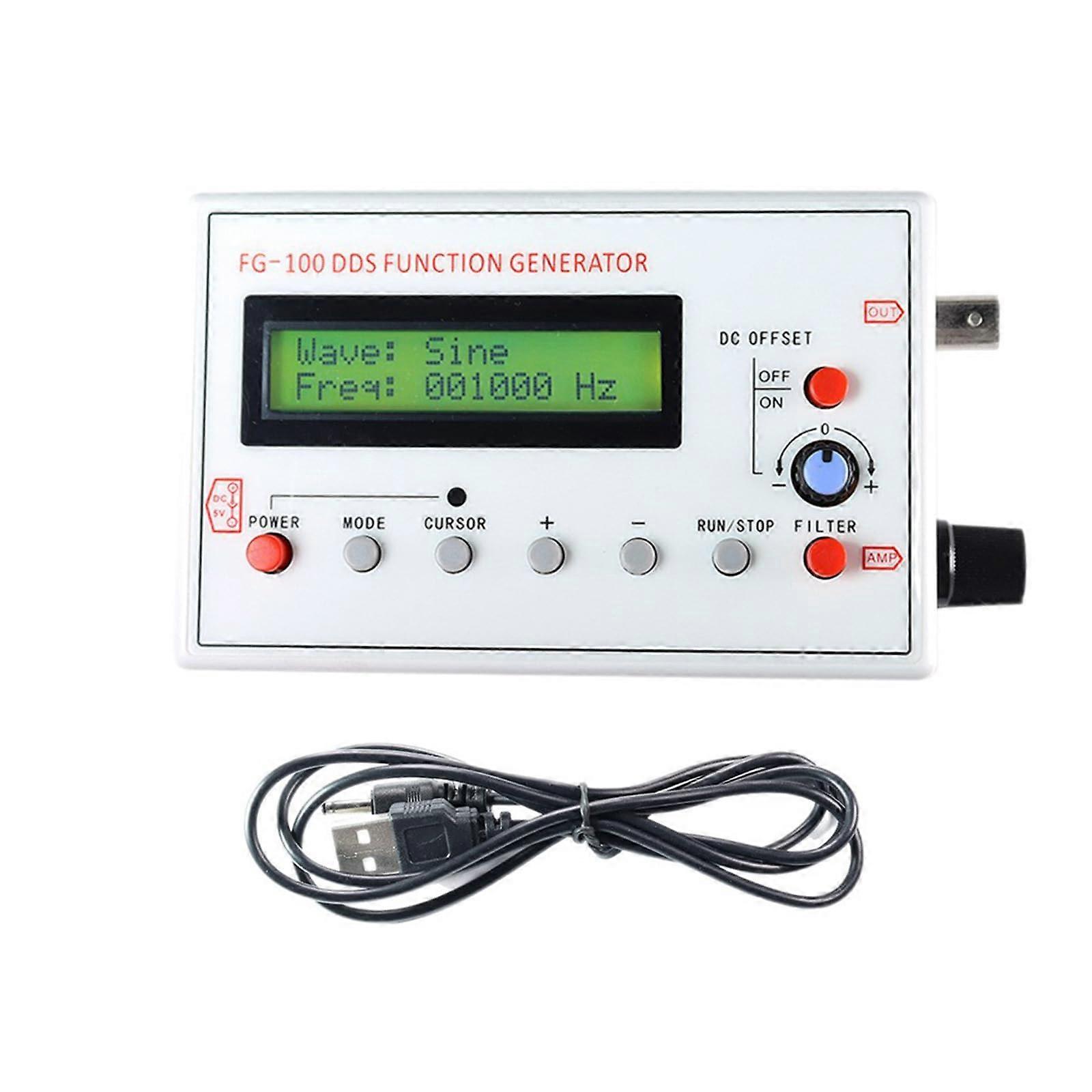 1Hz500kHz Function Generator with Multiple Waveforms and Frequency Counter for Oscilloscope
