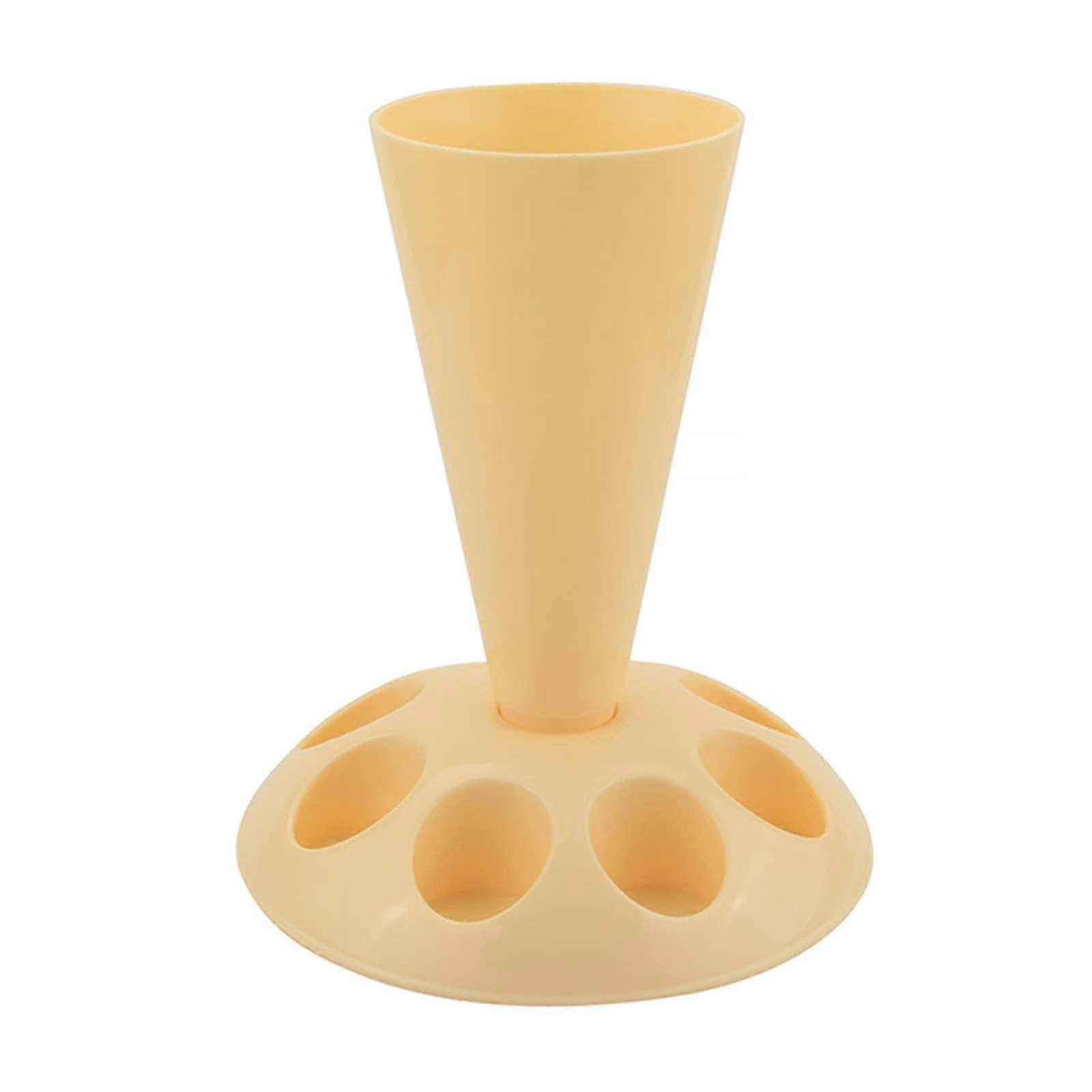 Piping Bag Holder Stand with Icing Tip Organizer for Cake Decorating, Plastic 7.6in Diameter